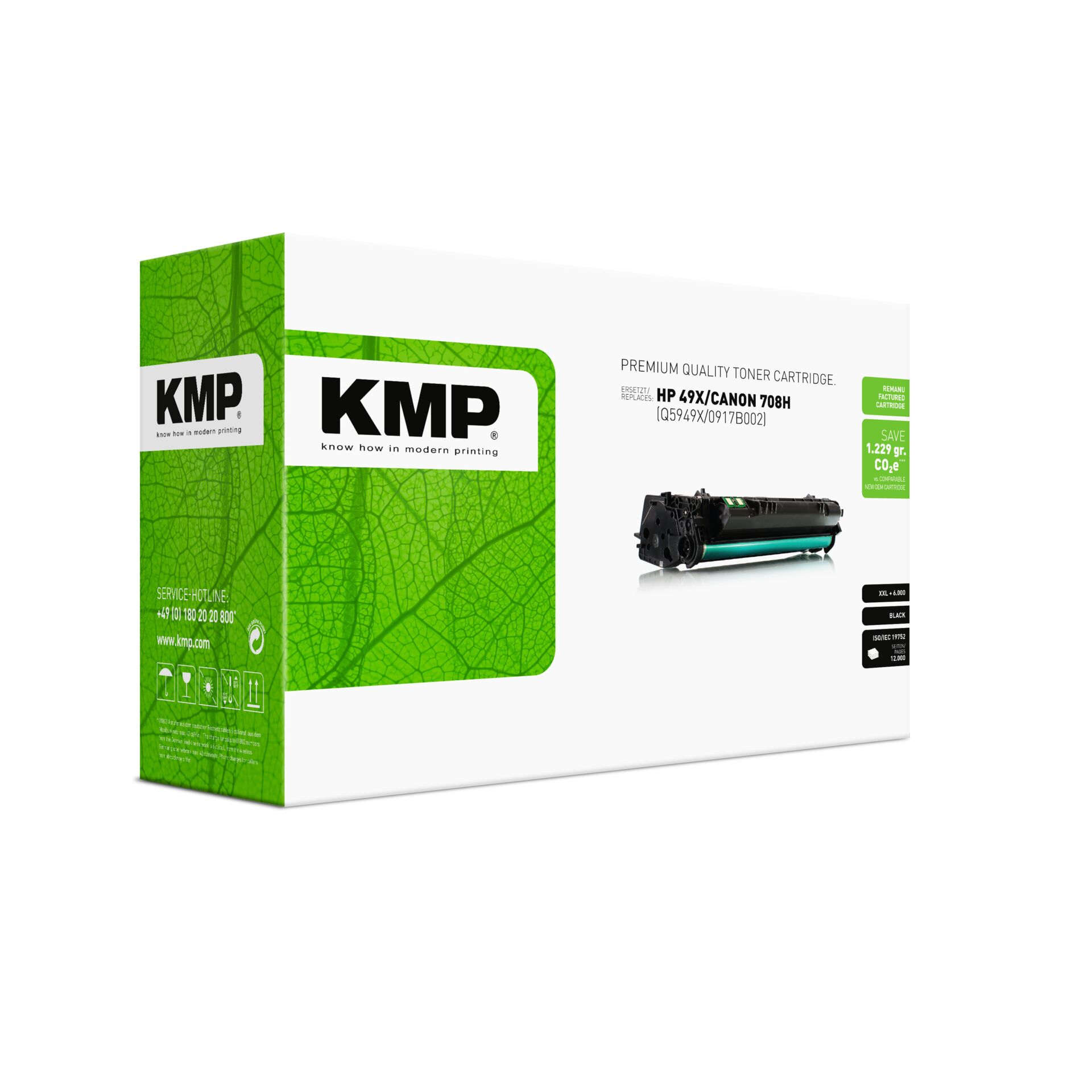 Computerausrüstung, Werbung, Adapter, Visitenkarte, Toner, KMP, Kompaktbox, Canon HP, Rebuilt cartridge