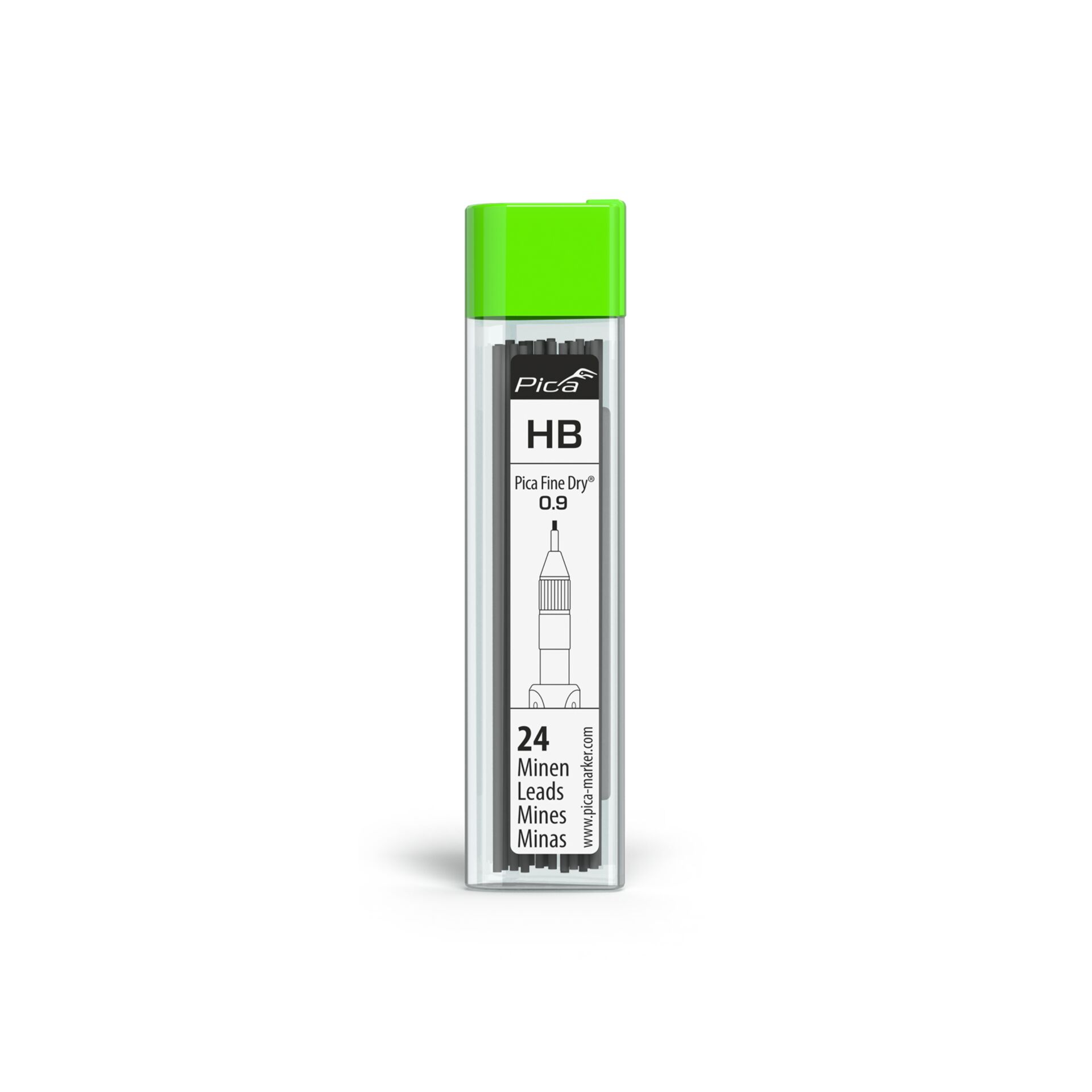 HB, Graphitbleistift, Bleistiftminen, 0.9, 24