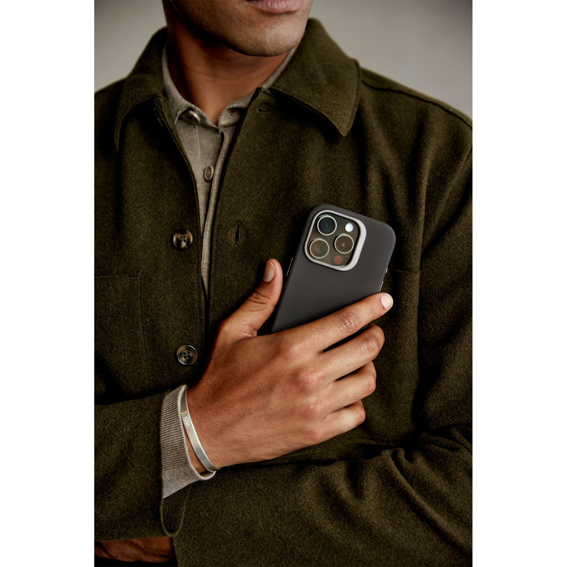 Mantel, Jacke, Telefon, Handy, Person