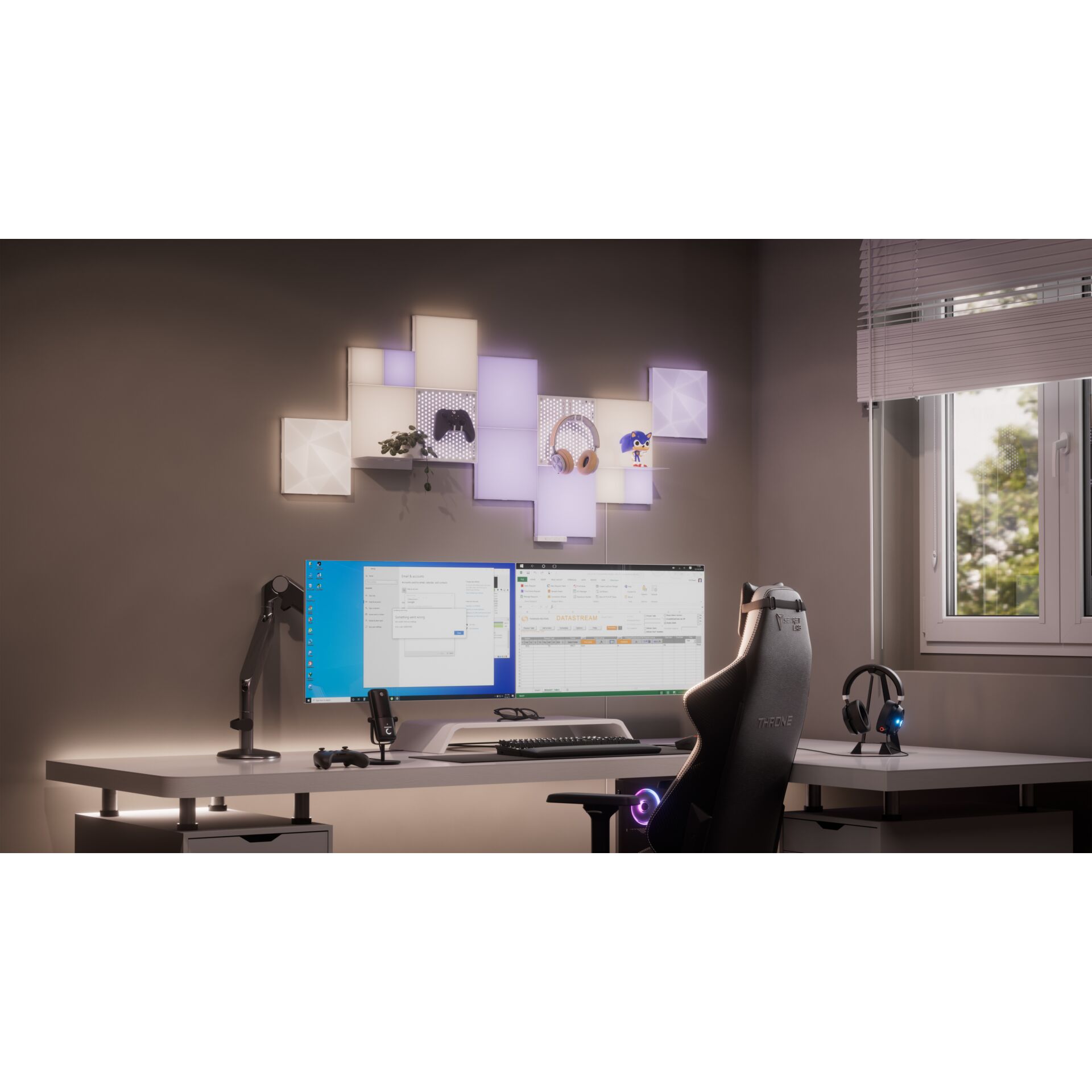 Moebel, Tabelle, Schreibtisch, Überwachen, Innenarchitektur