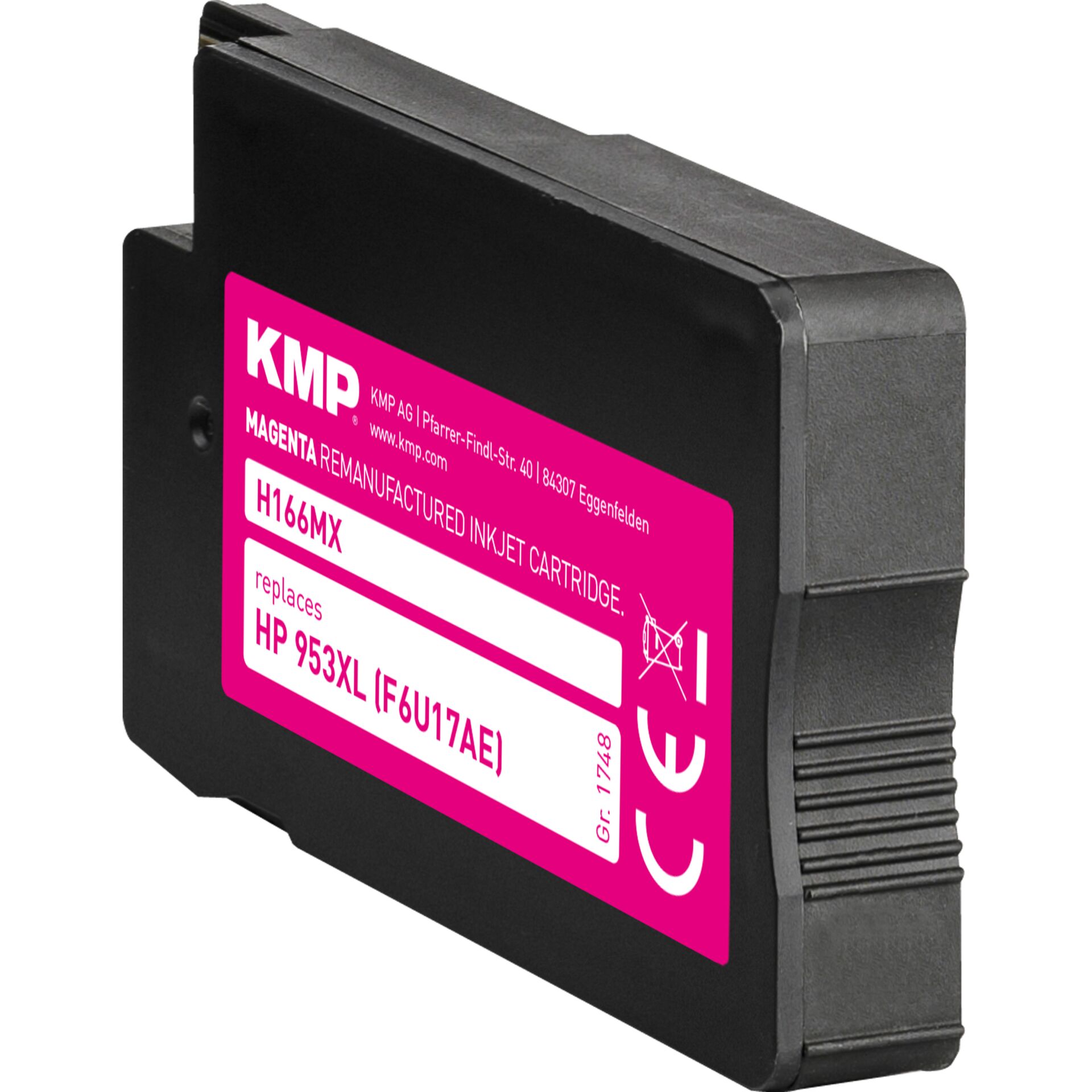 Adapter, Elektronik, Postfach, Tintenpatrone, Magenta, HP-Kompatibel, H166MX, Farbpatrone