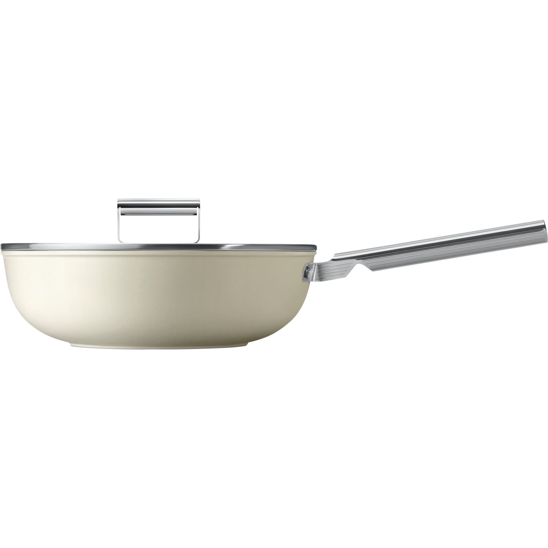 Pfanne, Bratpfanne, Edelstahl, Deckel, Stielpfanne