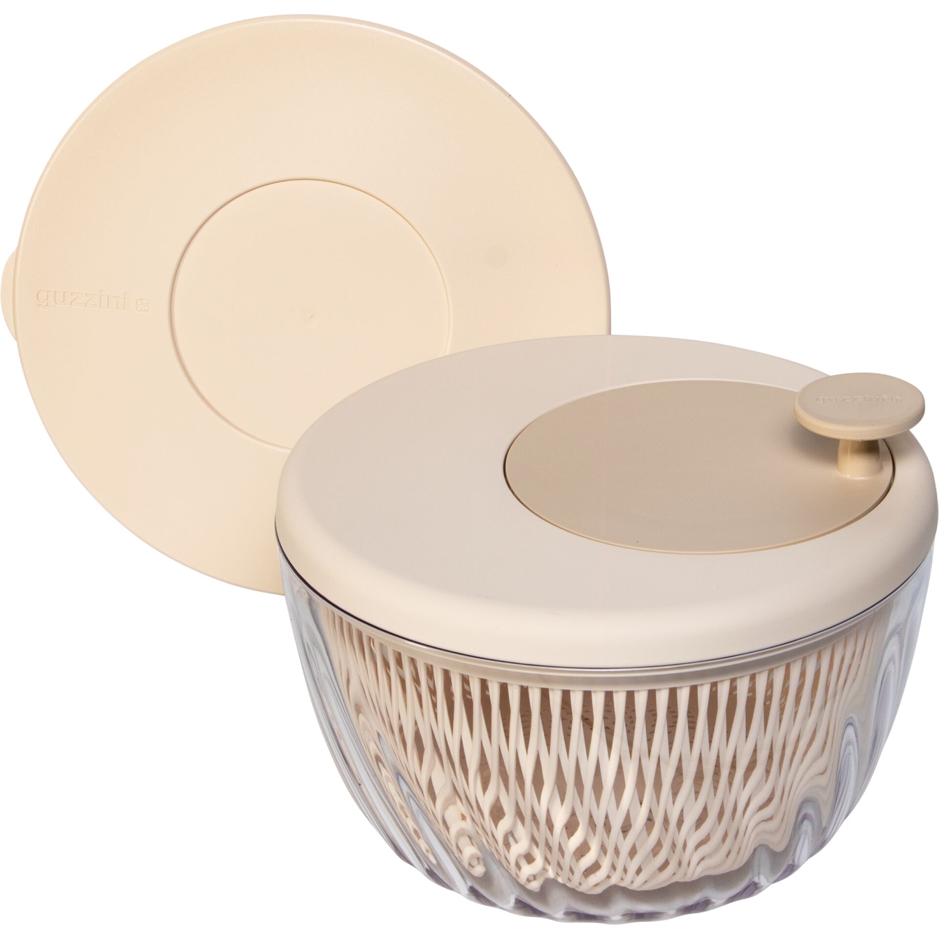 Badewannenkorb, Aufbewahrungskorb, Rund, Rattanoptik, Beige