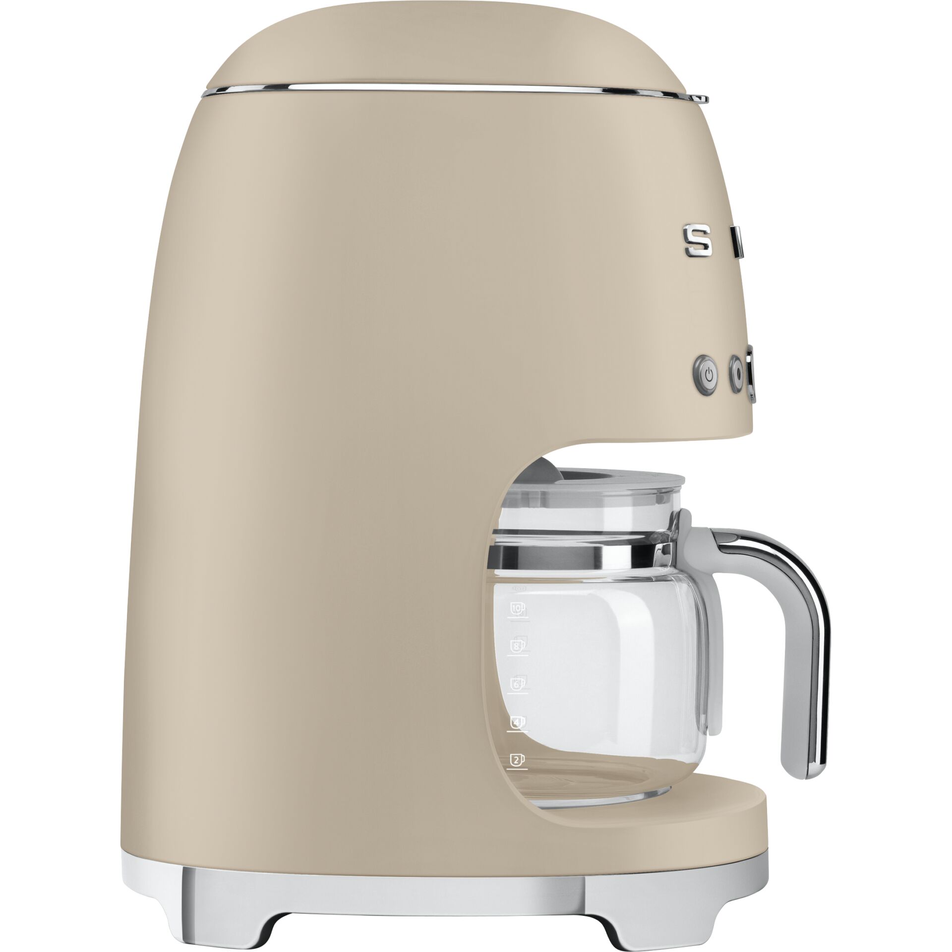 Kaffeemaschine, Kaffee, Beige, Glasbehälter, Scha