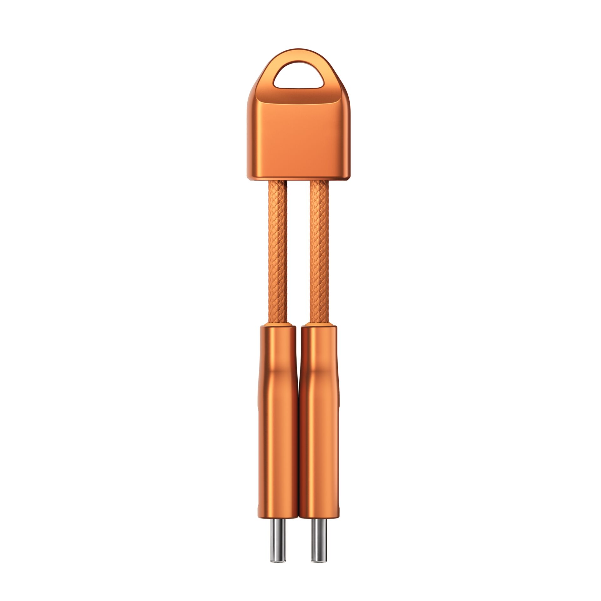 Nomad ChargeKey USB-C to USB-C  Charging Cable Stellar Orange
