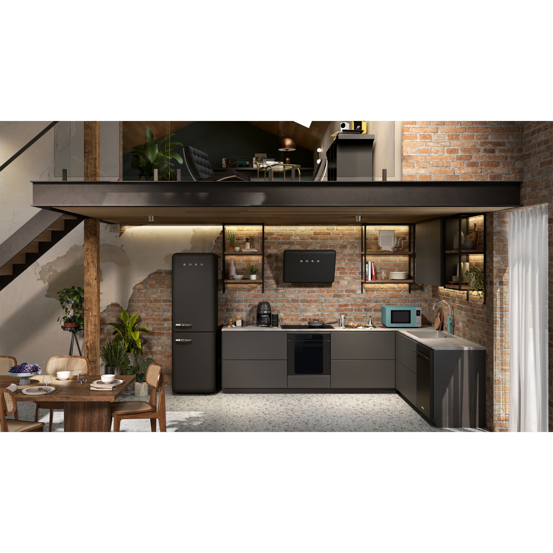 kitchen, moderne küche, eckküche, graue schränke, backofen