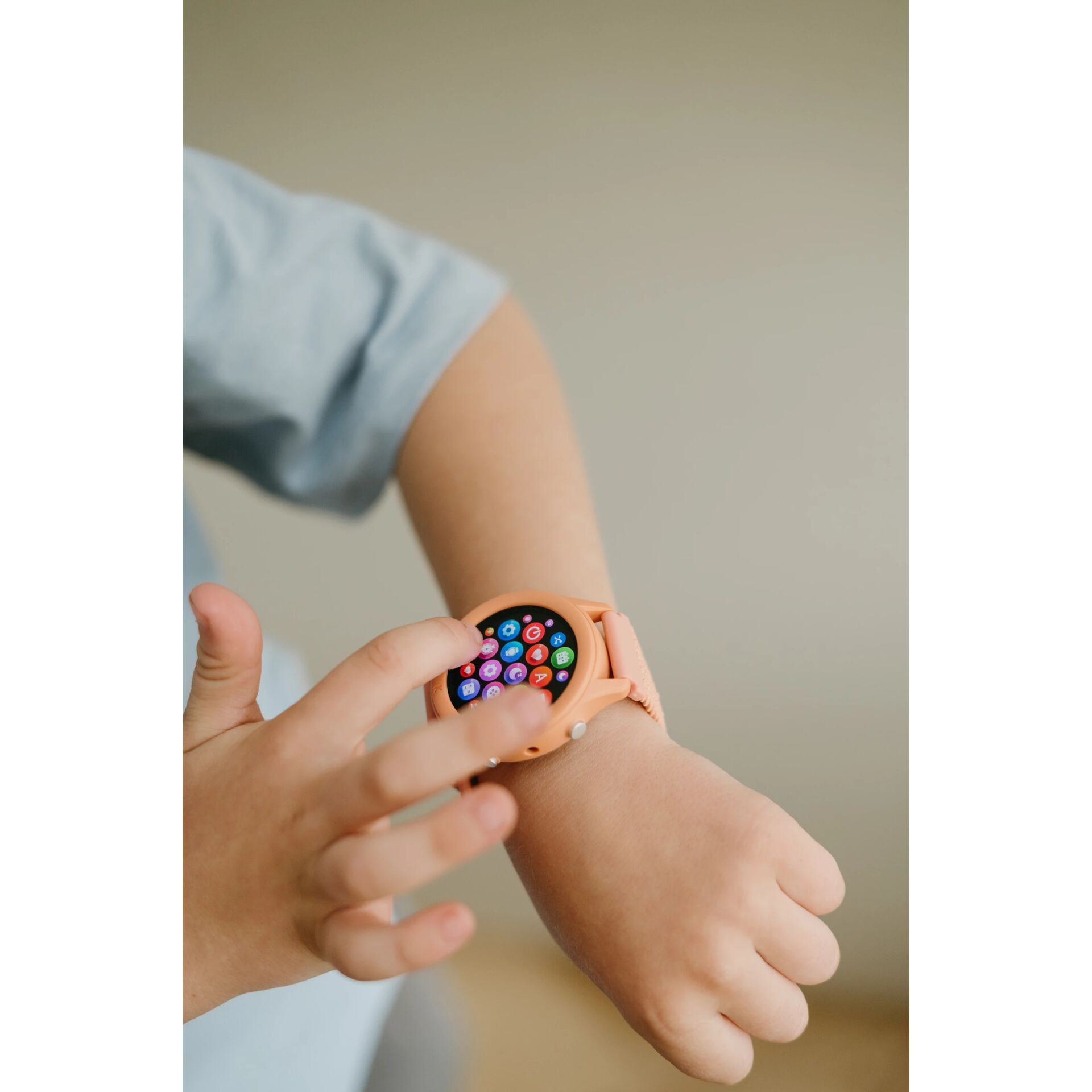 Smartwatch, Apple Watch-like, Uhr, Display, rosa-band