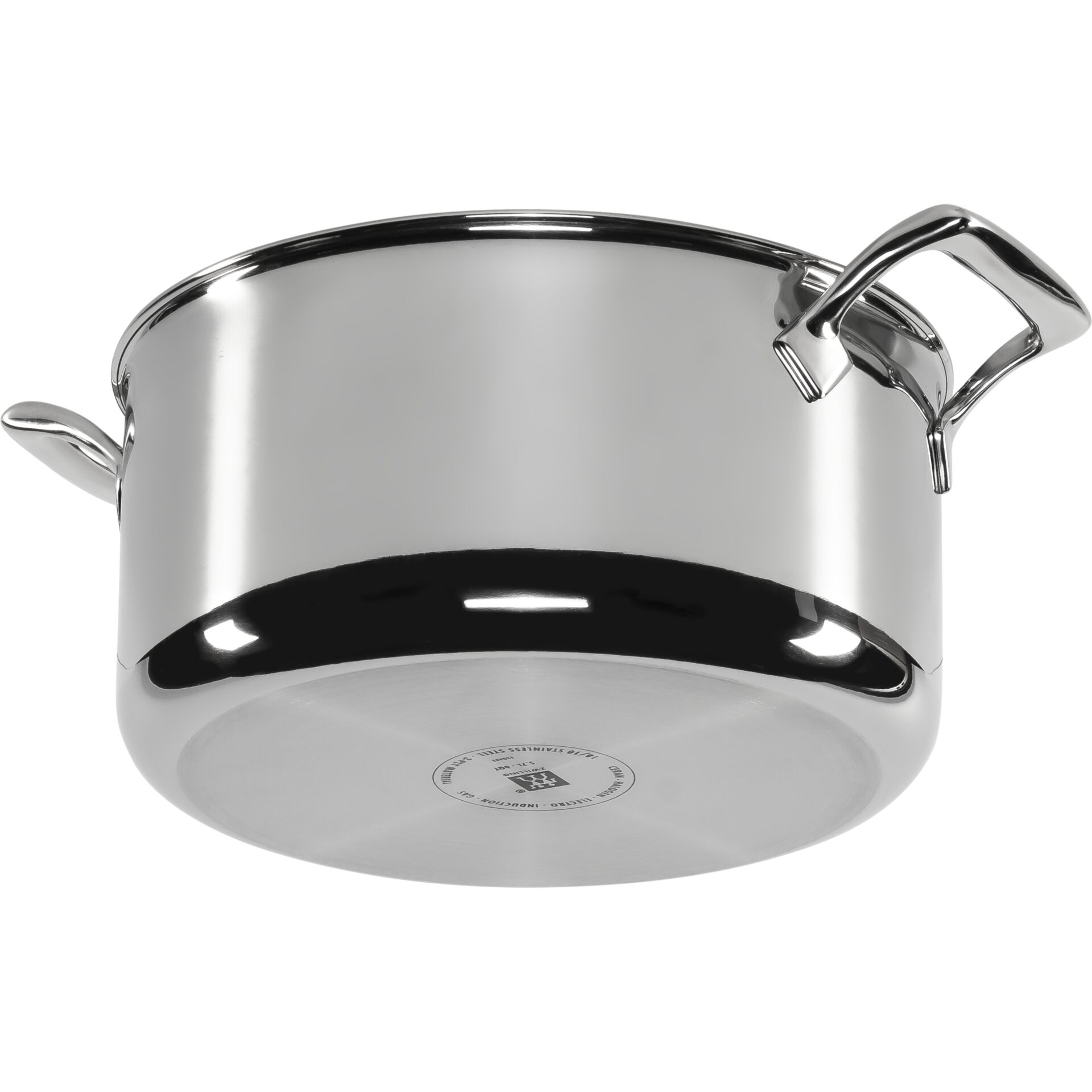 Topf, Kasserolle, Stielgriff, Edelstahl, Spülmaschinenfest