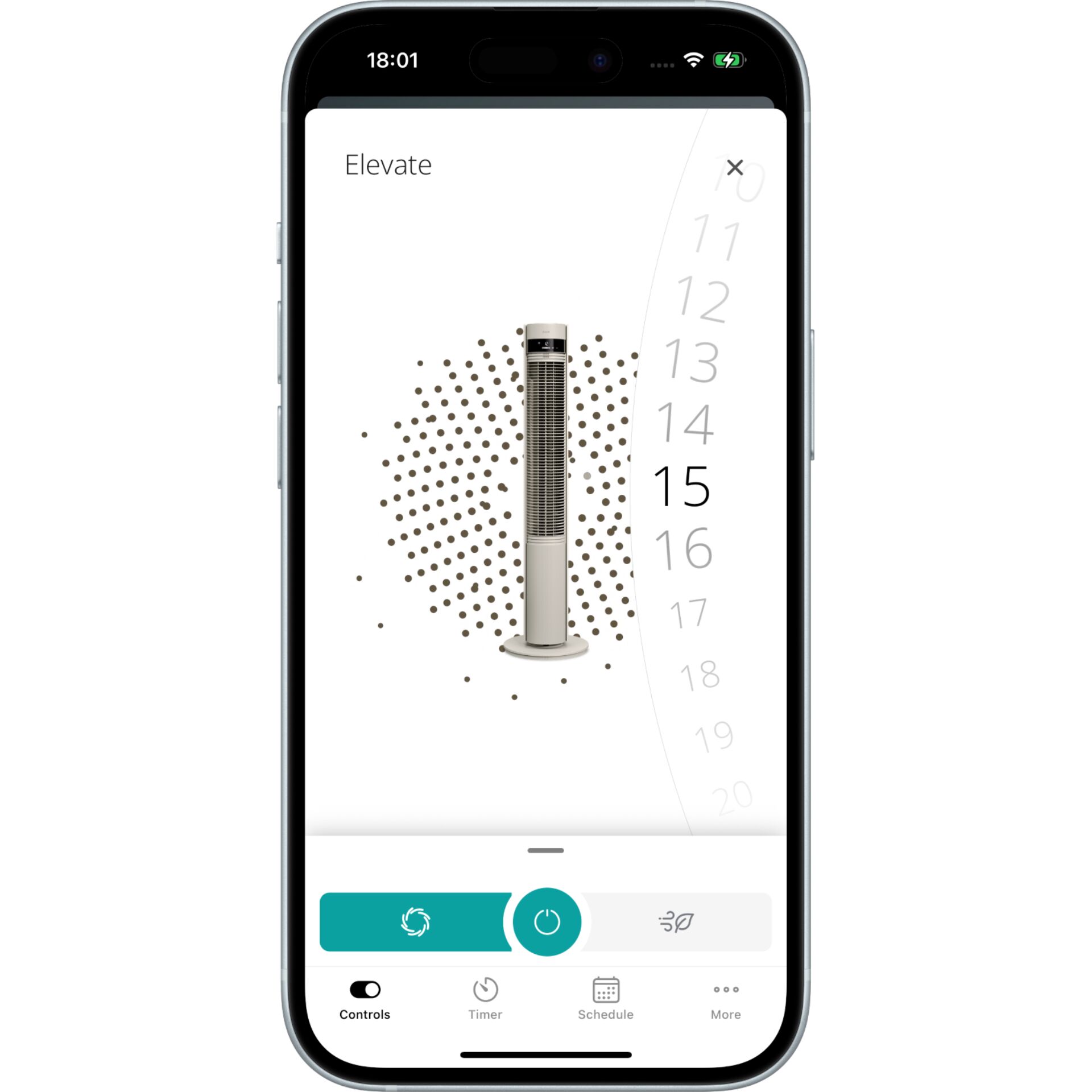  Turmventilator, oszillierender Ventilator, Heizung, Standventilator, dimensionaler Maßstab
