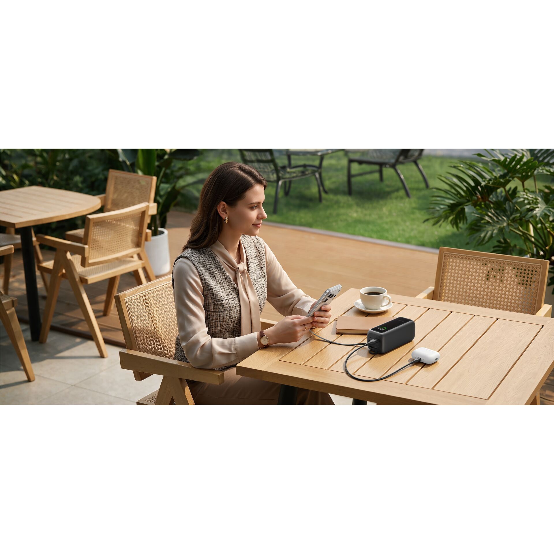 Tisch, Gartenmöbel, Laptop/Powerbank?, Tischplatte, Kaffee