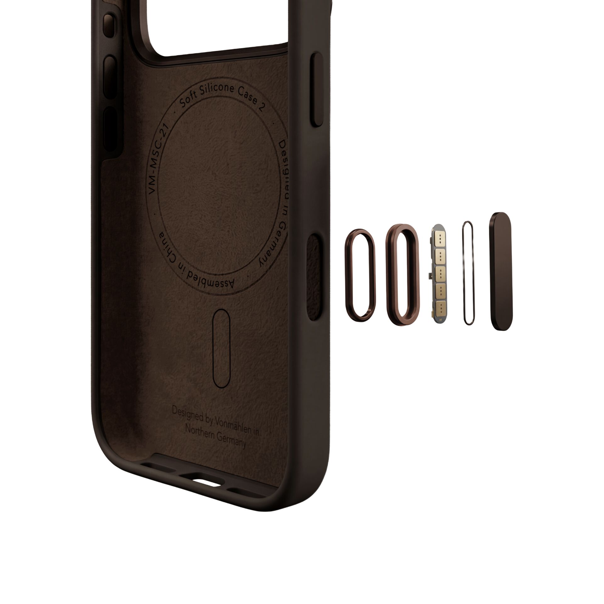 silicone case, phone case, braun, Slots, Makro-Zoom