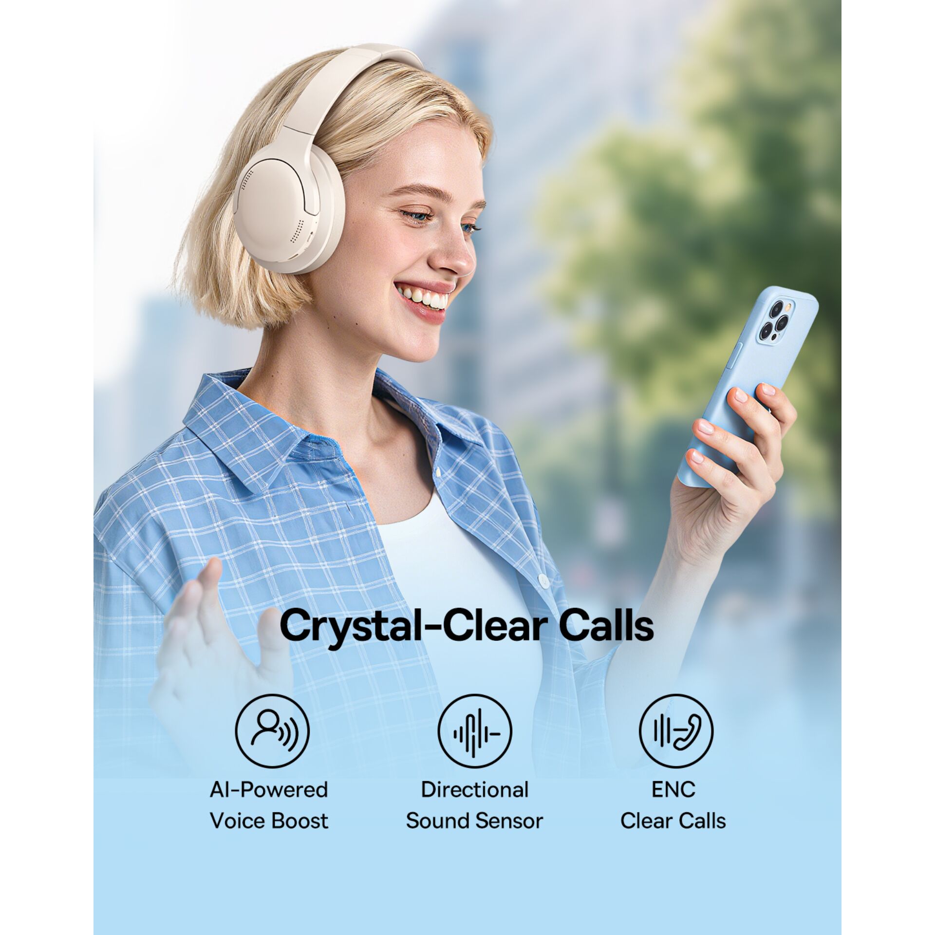 Elektronik, Kopfhörer, Werbung, Person, Frau