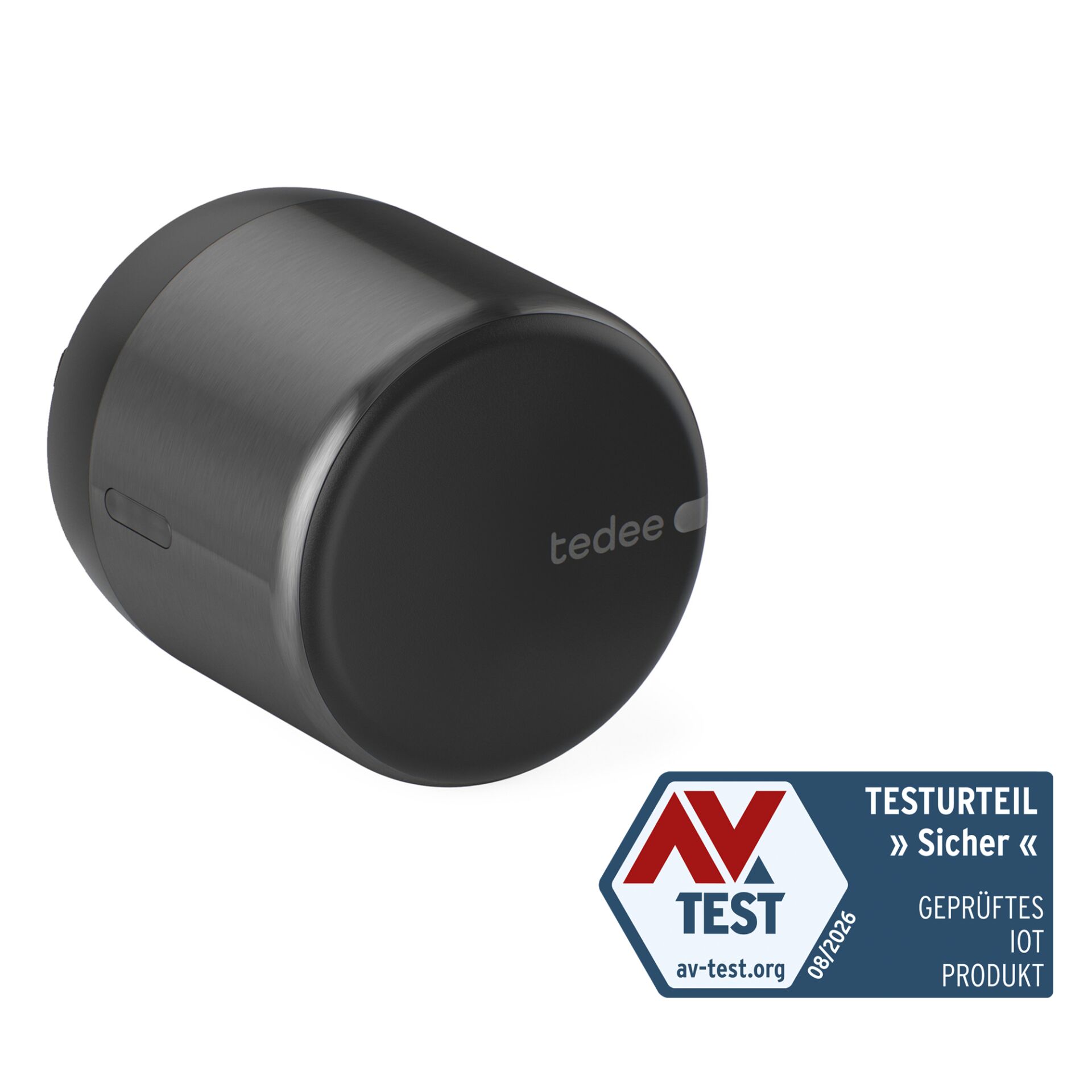 Zylinder, Smart Lock, Türschloss, Dunkelgrau, Zylindrische Form, IoT-Gerät