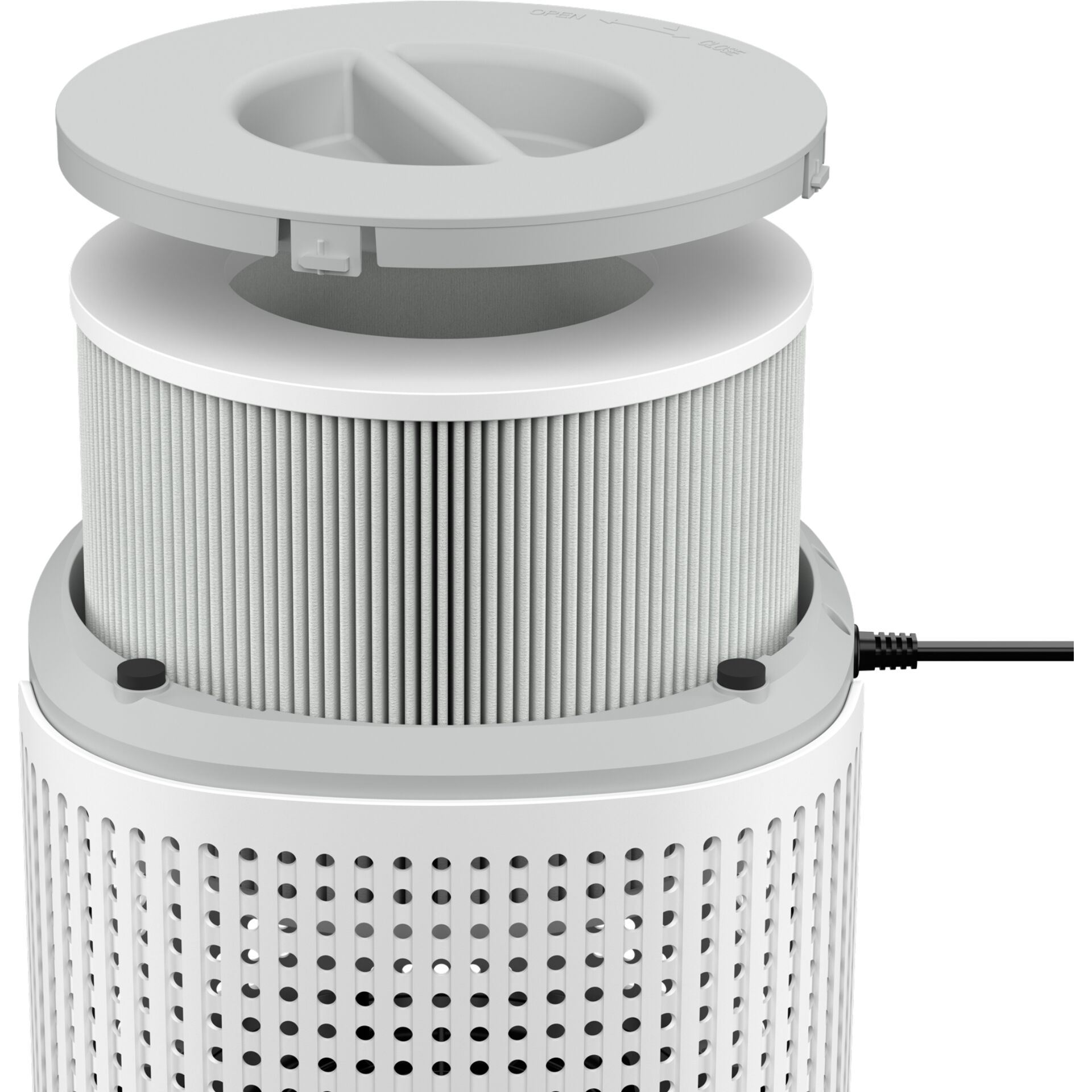Luftreiniger, Filter, Kugelfilter, Gerät, Stromkabel