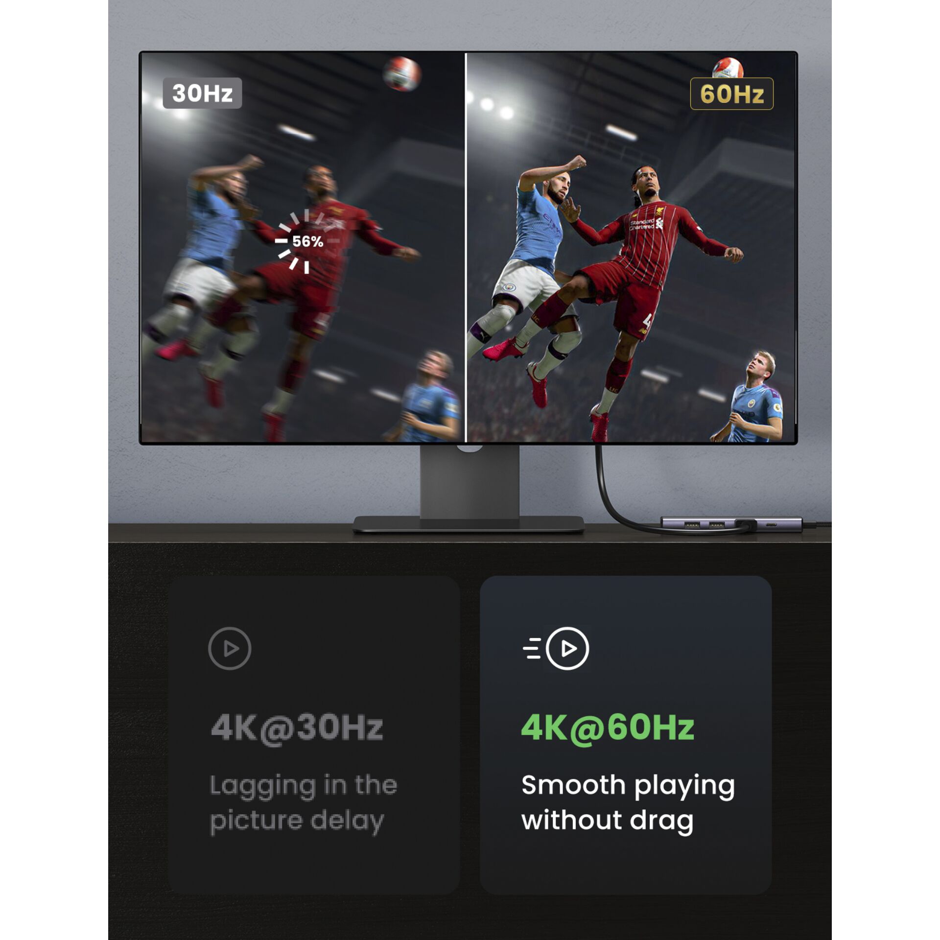 Person, Überwachen, Bildschirm, Fußball, Sport