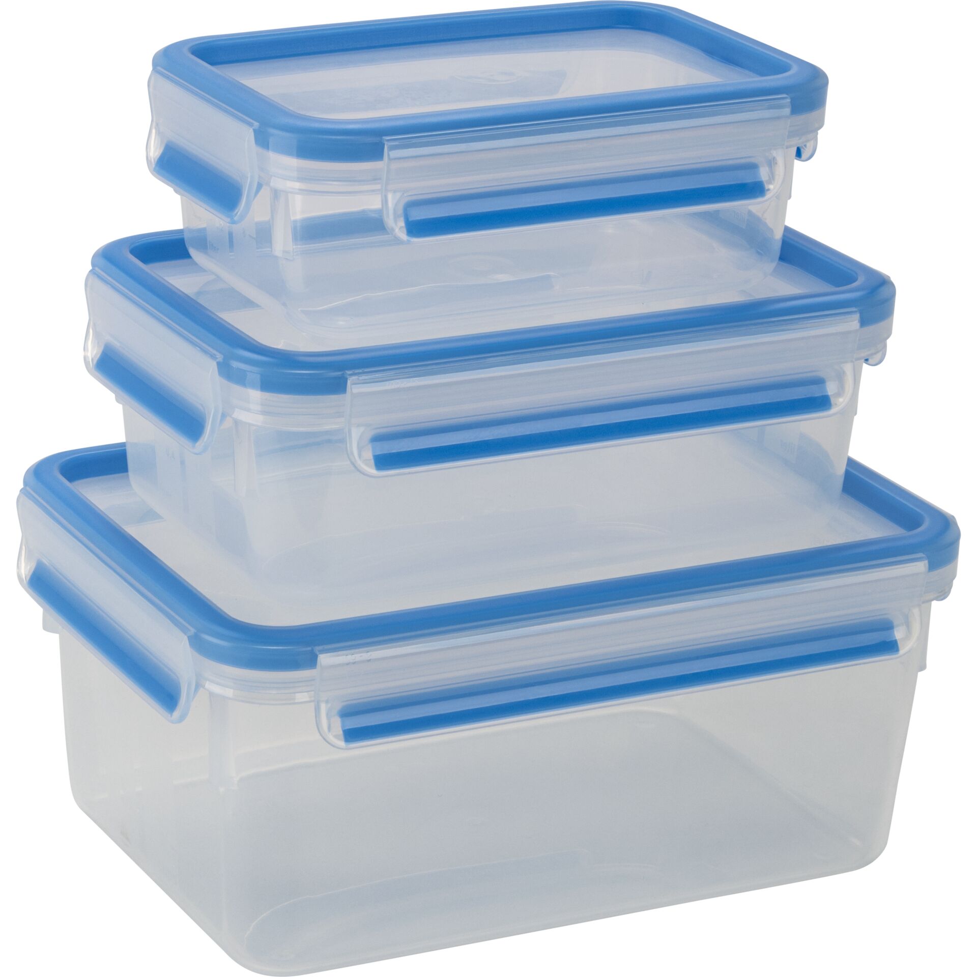 Emsa Clip&Close 508566  transp./blau 3-tlg.