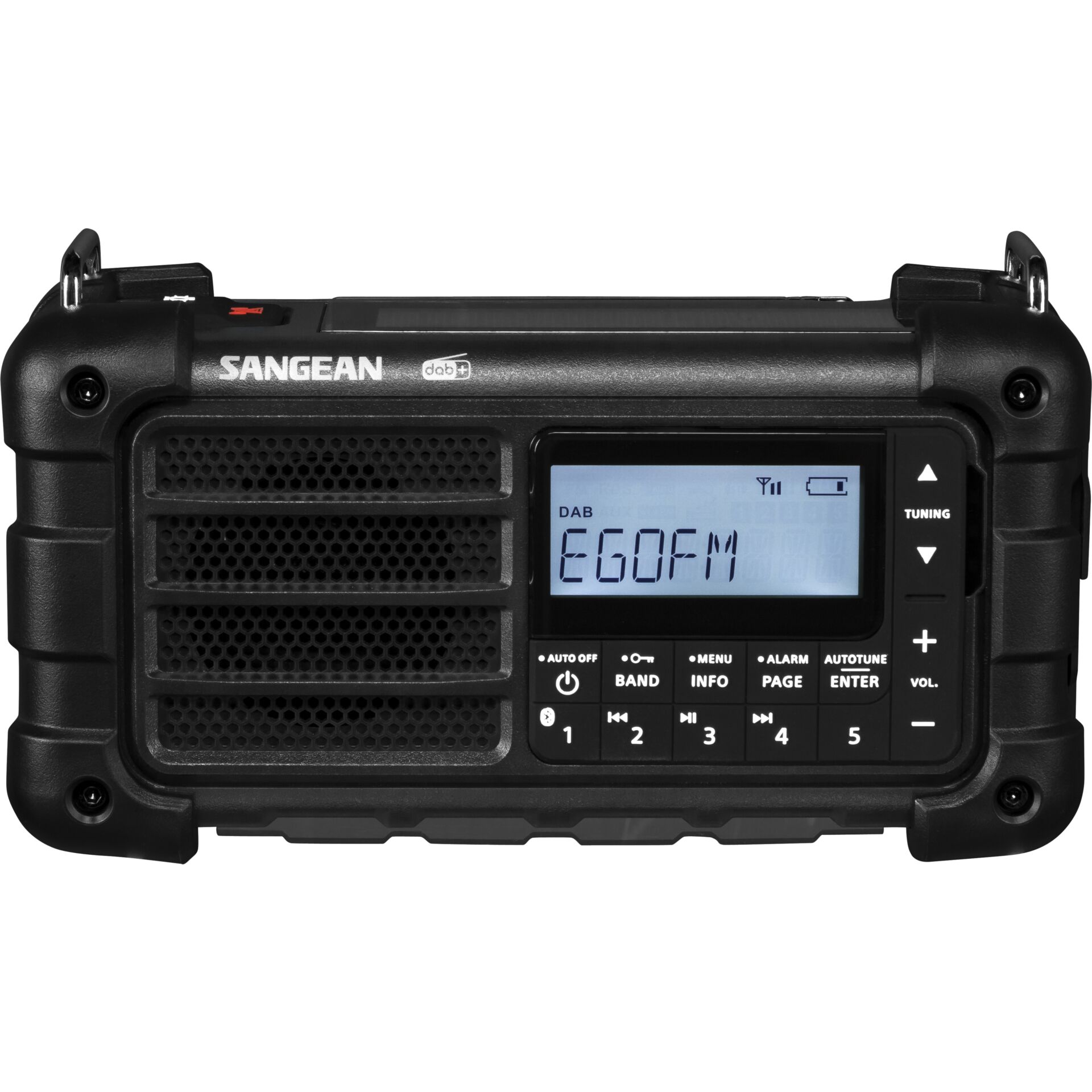 Sangean MMR-99 DAB schwarz Notfall/Kurbel/Solar Radio Kamera, Elektronik, Überwachen, Bildschirm, Radio