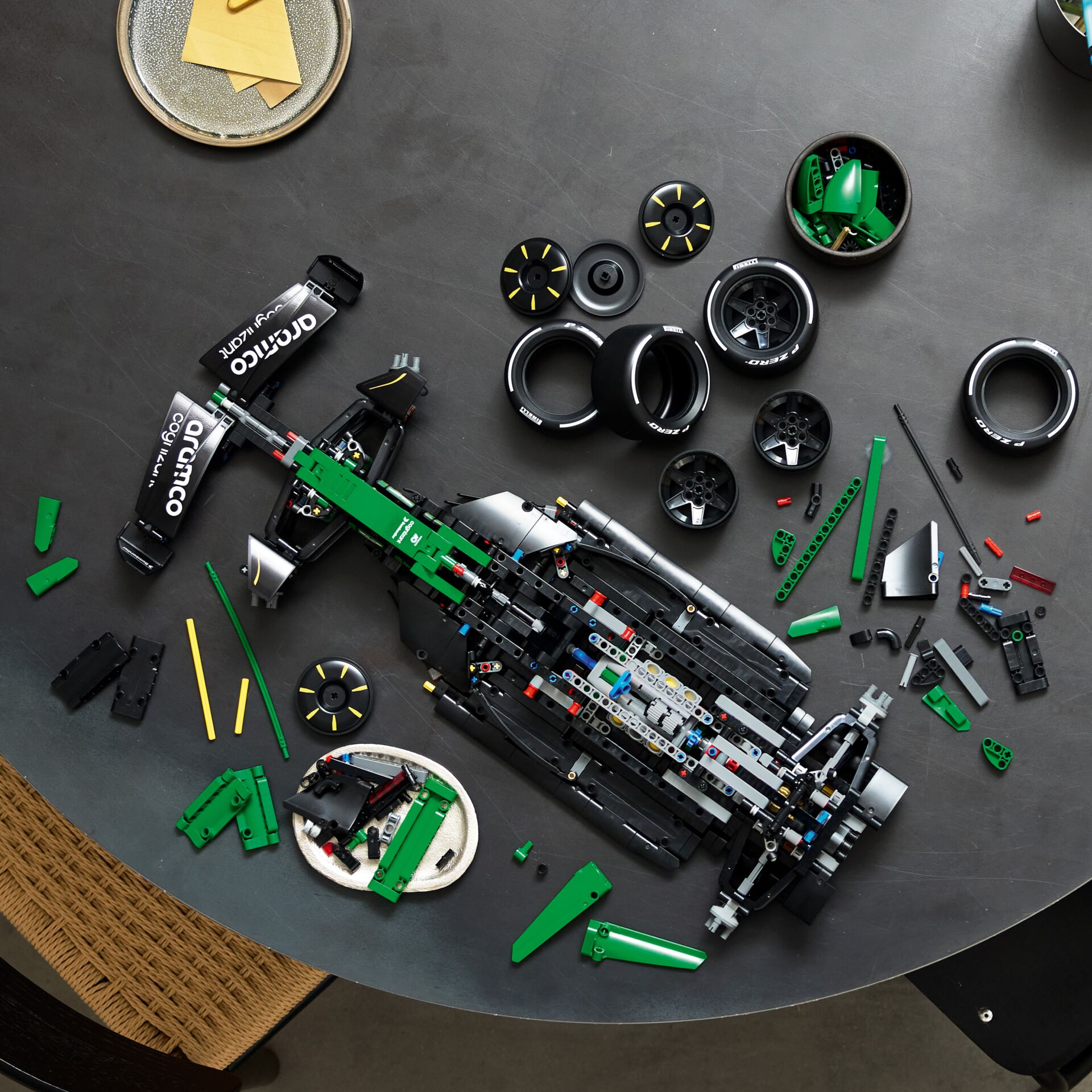 LEGO, Kunststoffbausatz, Rennwagen, Grün, Teile