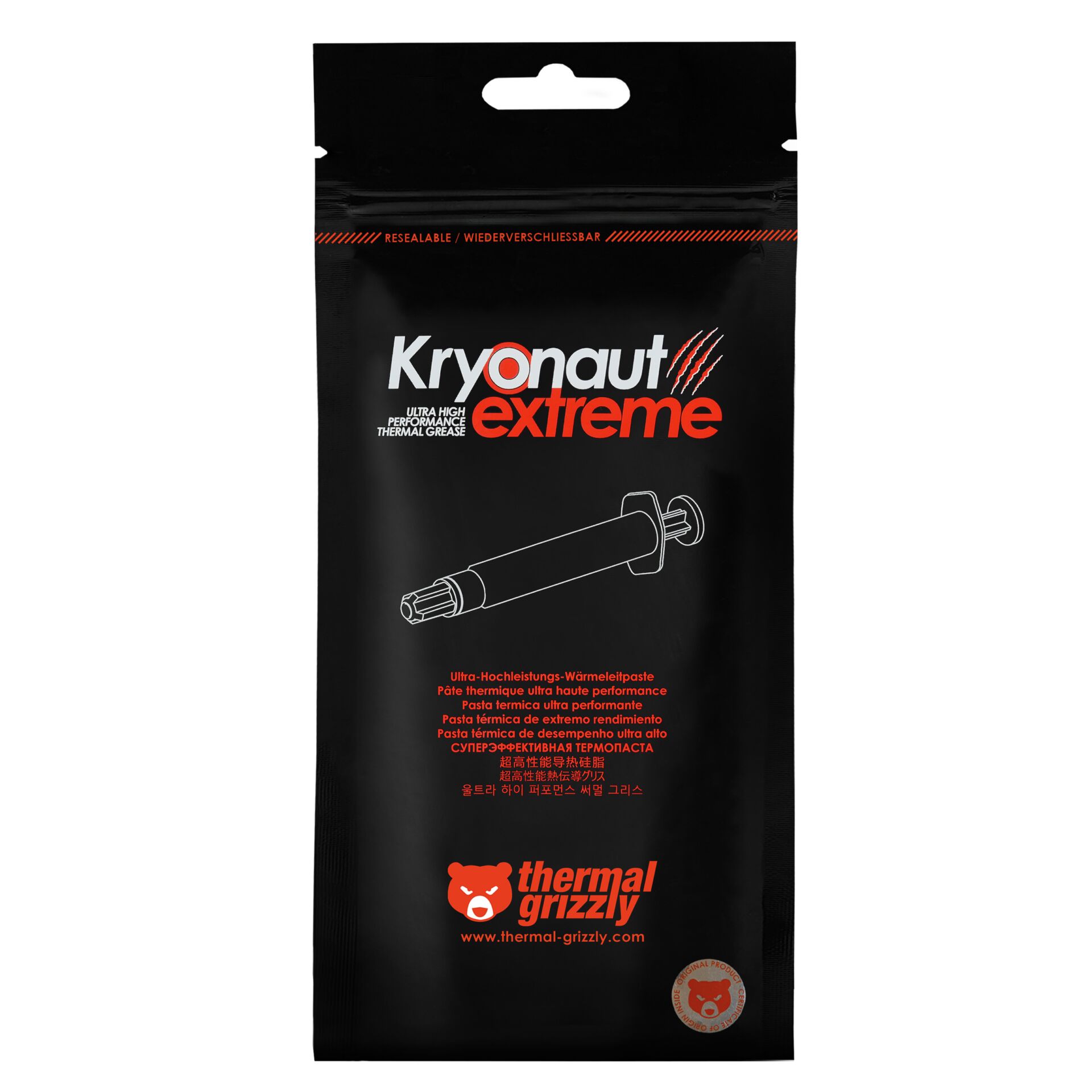 Kryonaut Extreme, Thermalpaste, CPU-Thermalpaste, Hoche Leistung, Spritzenverpackung