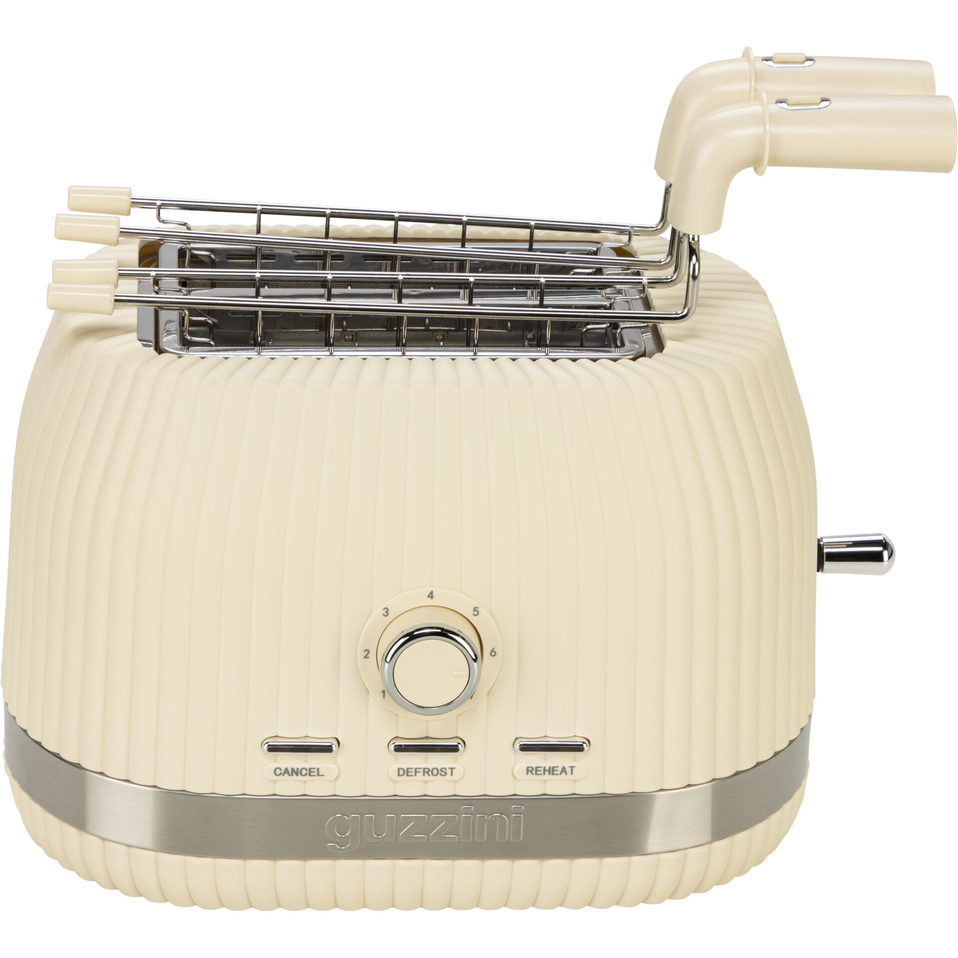 Guzzini Sous Chef Toaster  mit klappbaren Zangen, creme