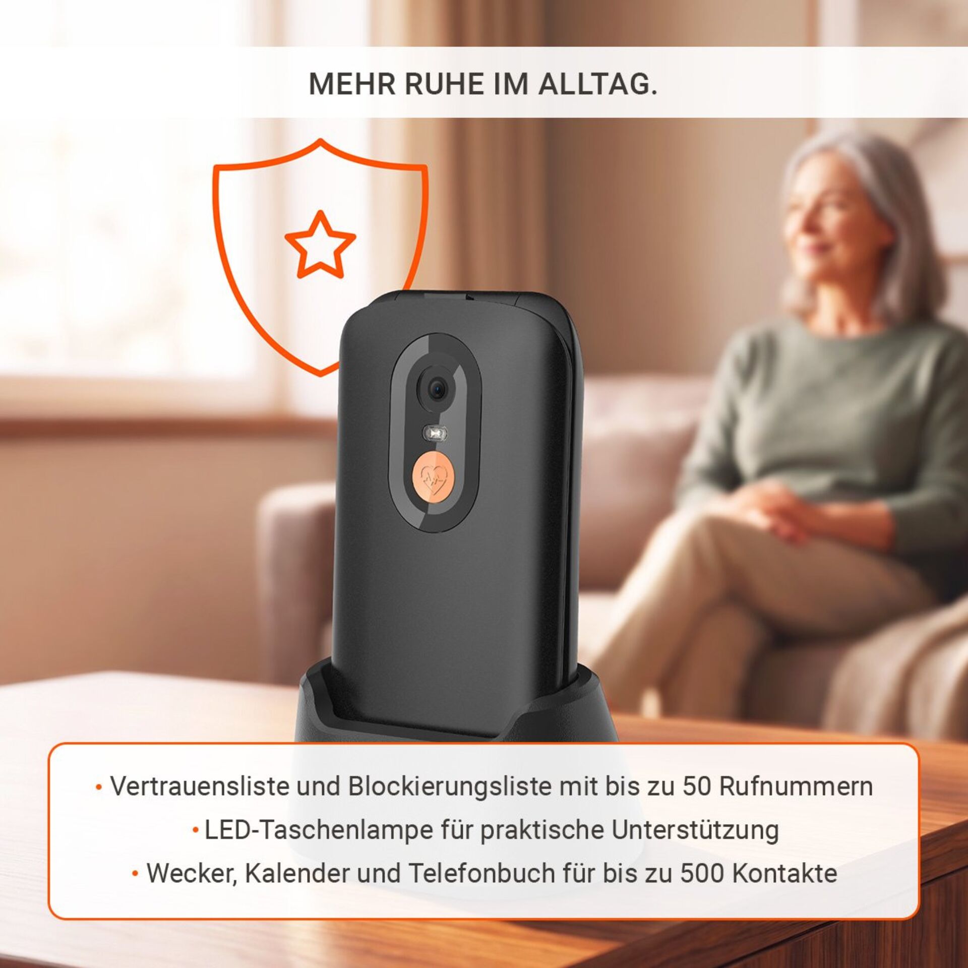 Sicherheitsschild, Verkehrsaufmerksamkeit, Notrufgerät, LED-Lampe, Korpus-Mobilgerät