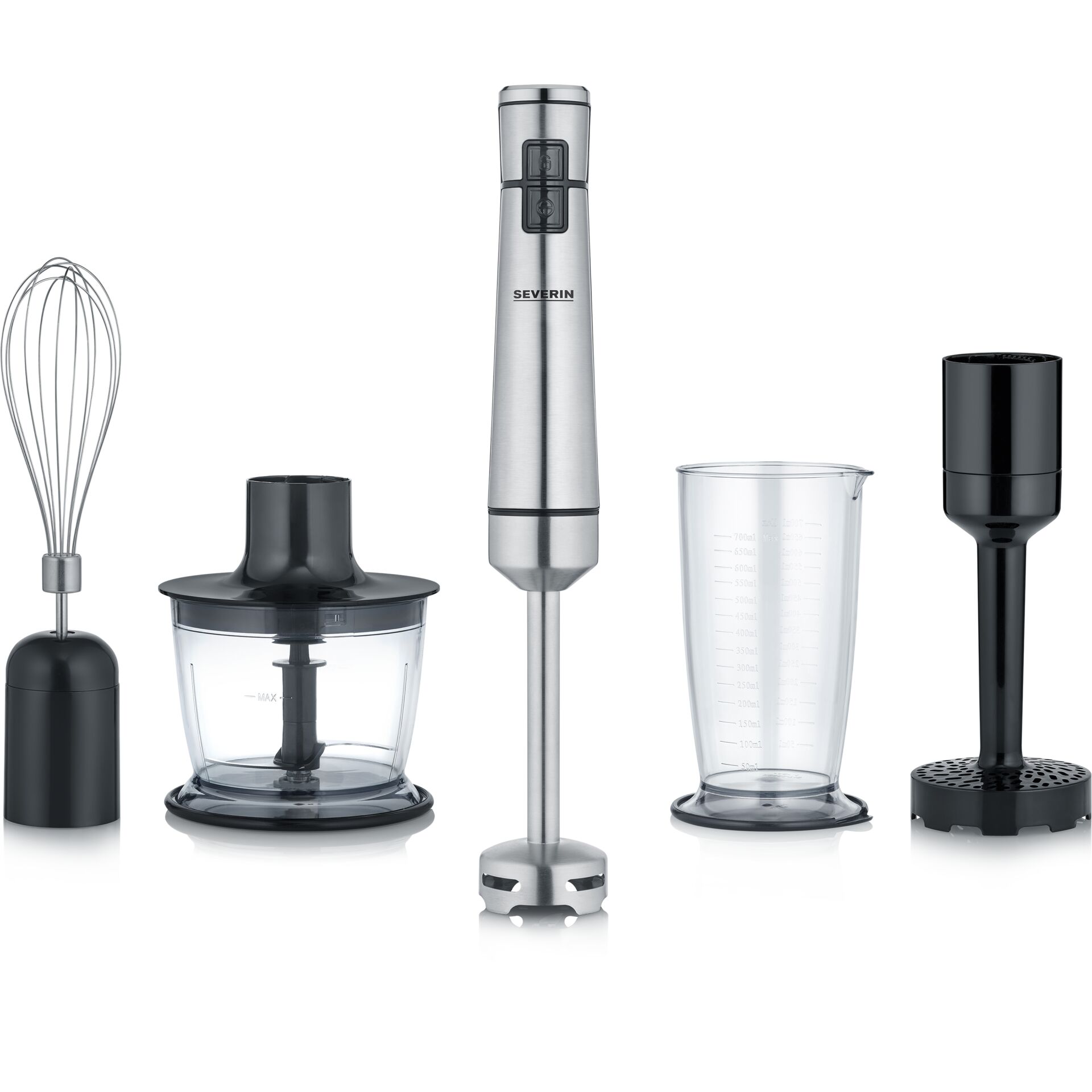 Stabmixer, Mixeraufsatz, Schneideteil, Messbecher, Küchenzubehör