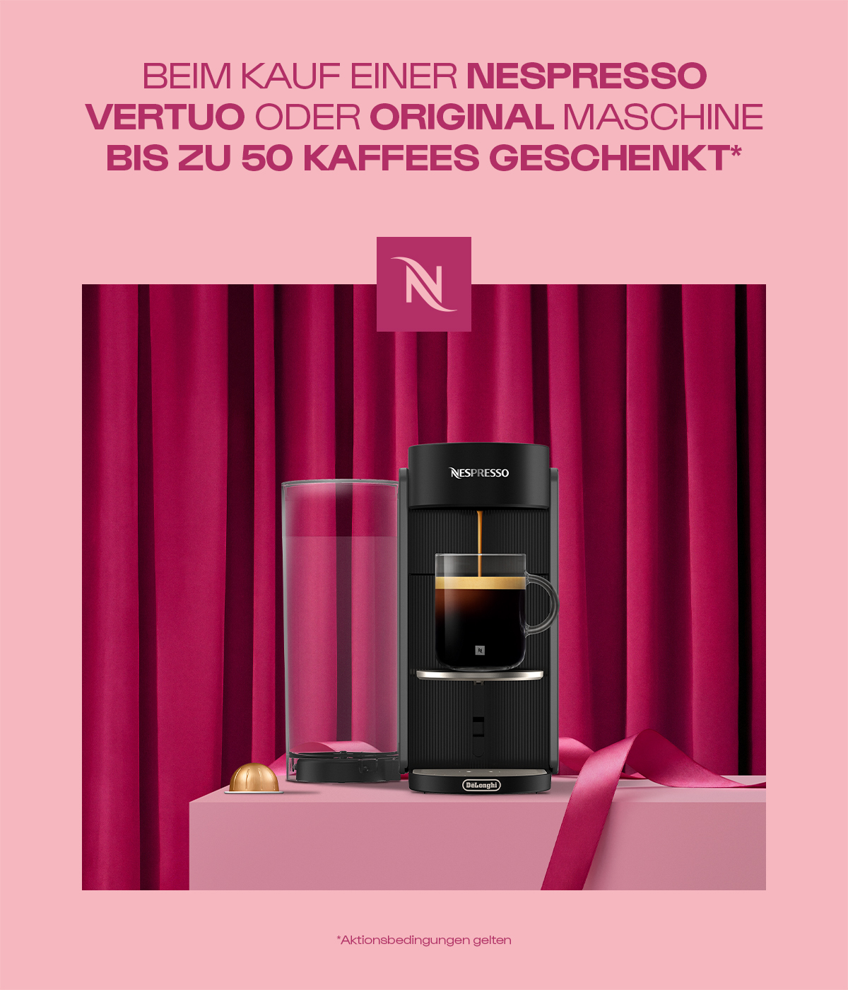 Kaffeemaschine, Nespresso, Espresso, Kapselmaschine, schwarz