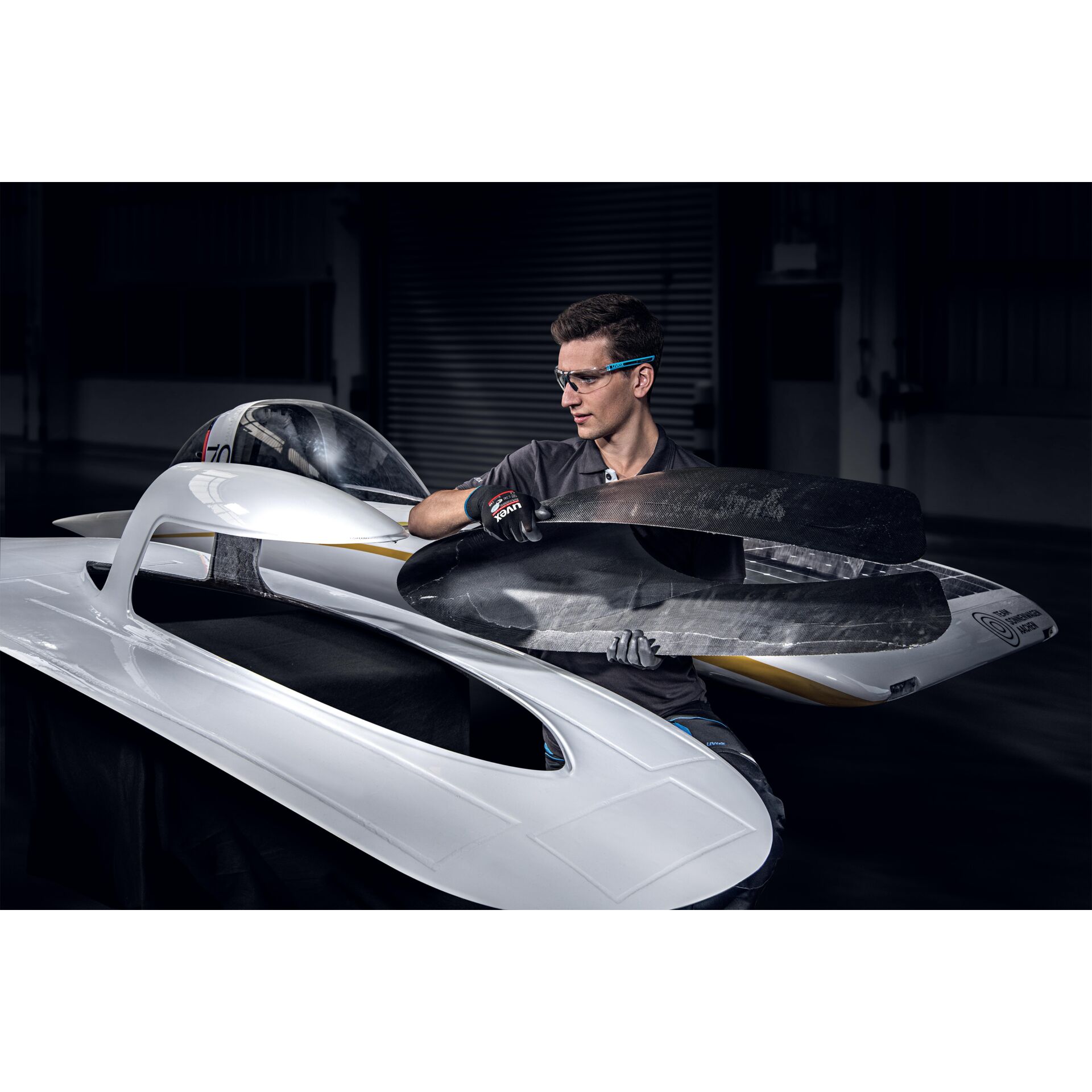 Handschuh, Wasser, Brillen, Mann, Person