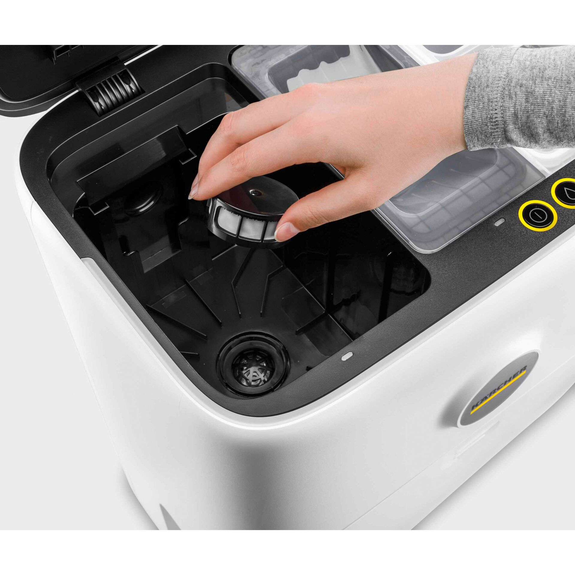 Kredit Card?, No, I think about tags, Topload-Waschmaschine, Einzug-Trommel, Kassettendeck, Bedienfeld, Transparenter Deckel