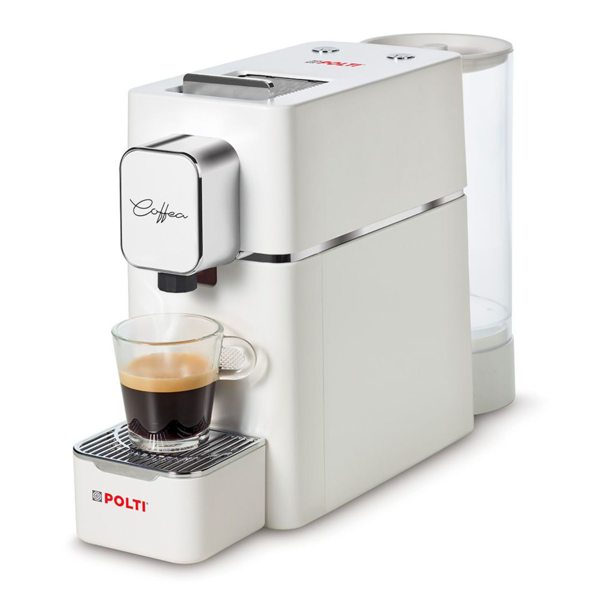 Kaffeemaschine, Espressomaschine, weiß, Wassertank, Abtropfgitter