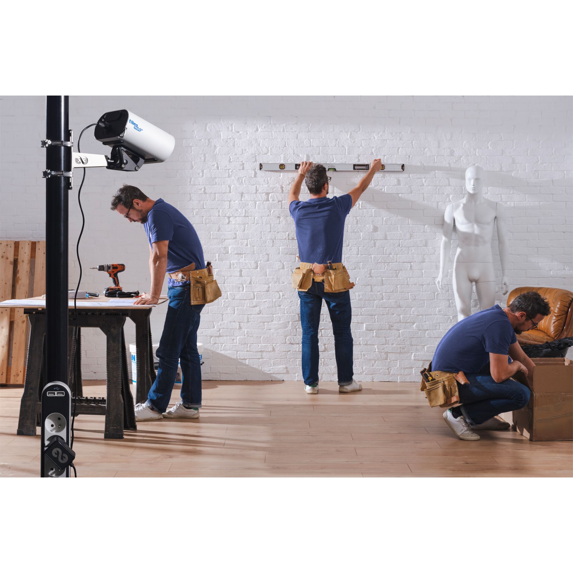 Handtasche, Elektrische Bohrmaschine, Erwachsener, Mann, Person