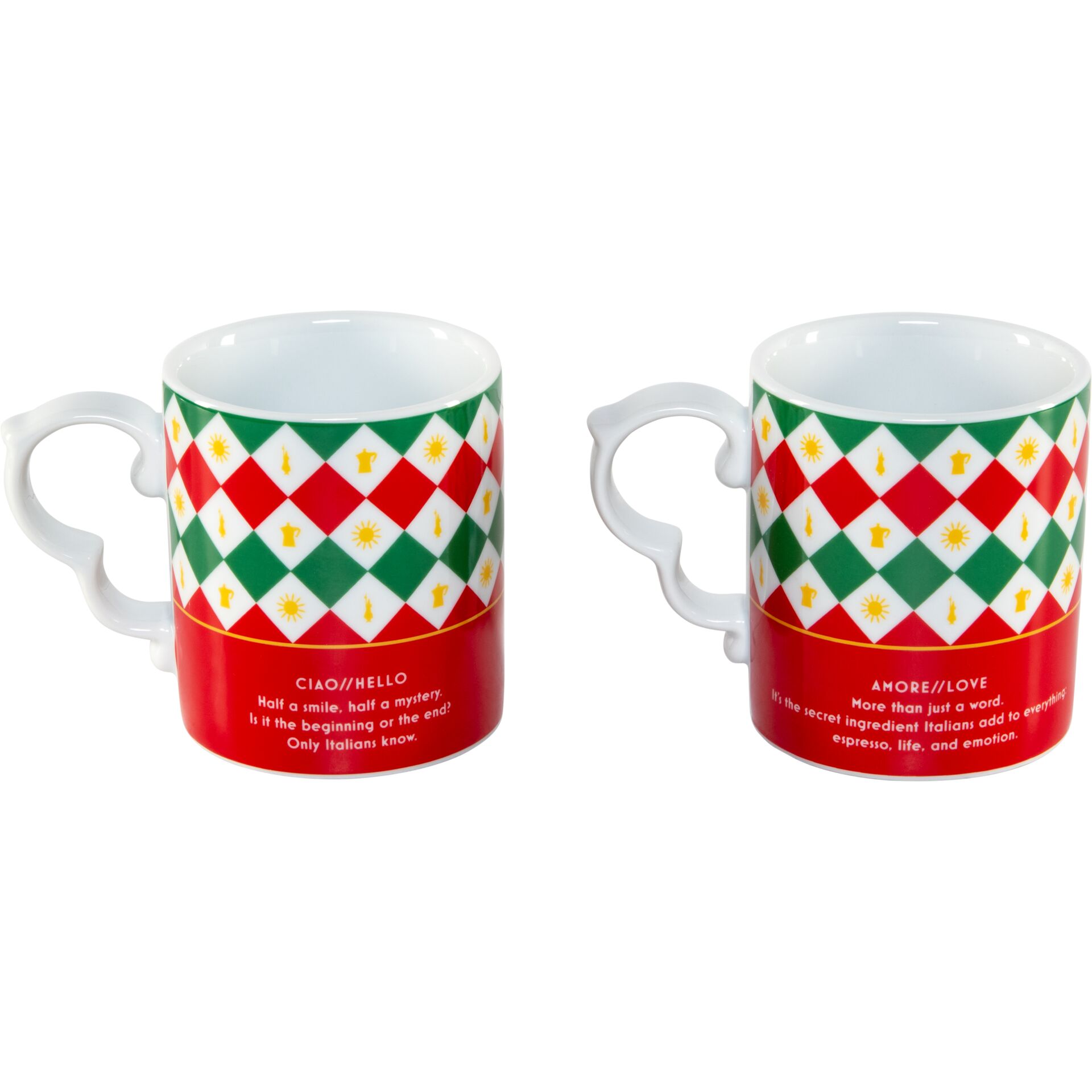 Kaffeebecher, Becher, Muster, Rot-Grün-Weiß, Textur