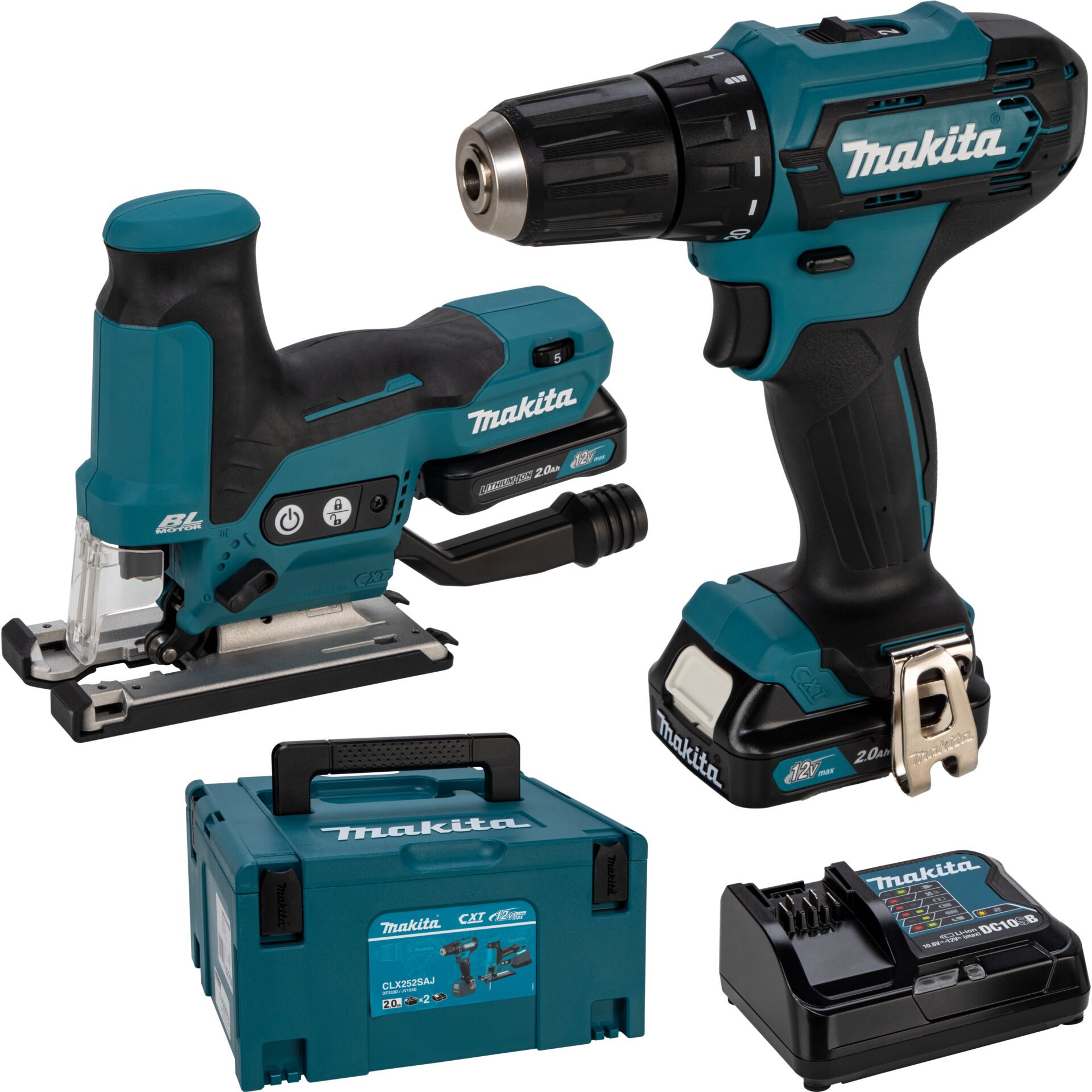 Akku-Bohrschrauber, Stichsäge, Koffer, Holzbearbeitung, Makita-Set, Akku-Bohrset, Makita, Kernbohrmaschine, Batterie-Lithium, Werkzeugset