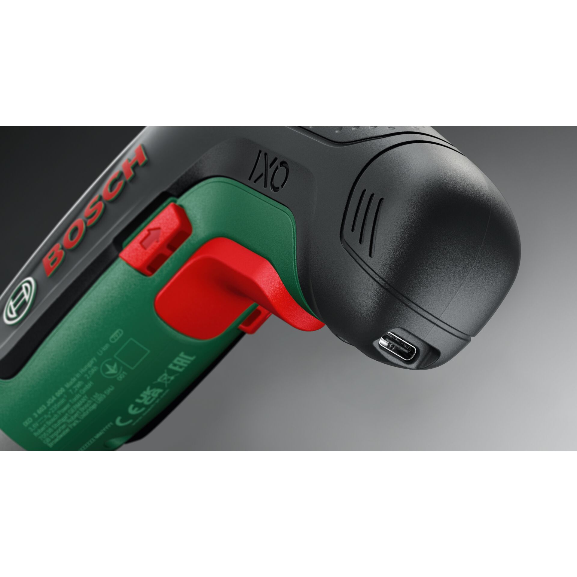 Akku-Bohrschrauber, Bohrmaschine, Grün-schwarz, USB-C Ladeanschluss, Akkupack