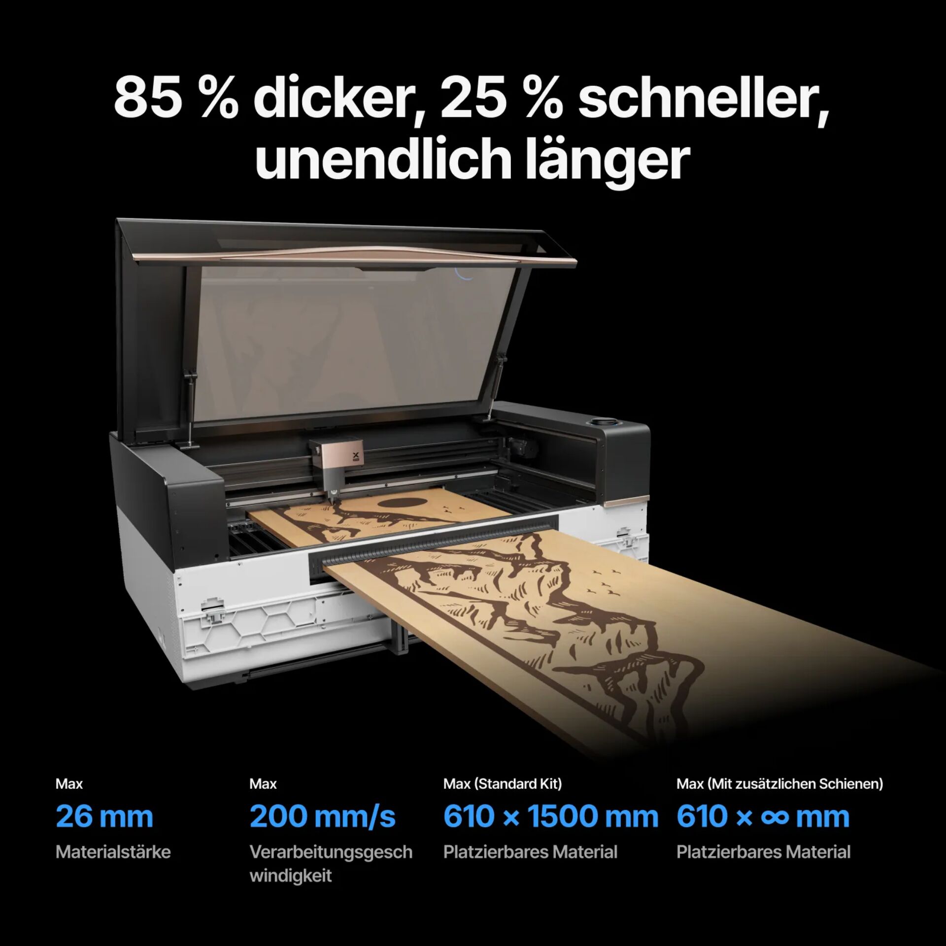 Lasercutter, Laser-Cutter, Holzschnitt, Plattenwerk, Maschine