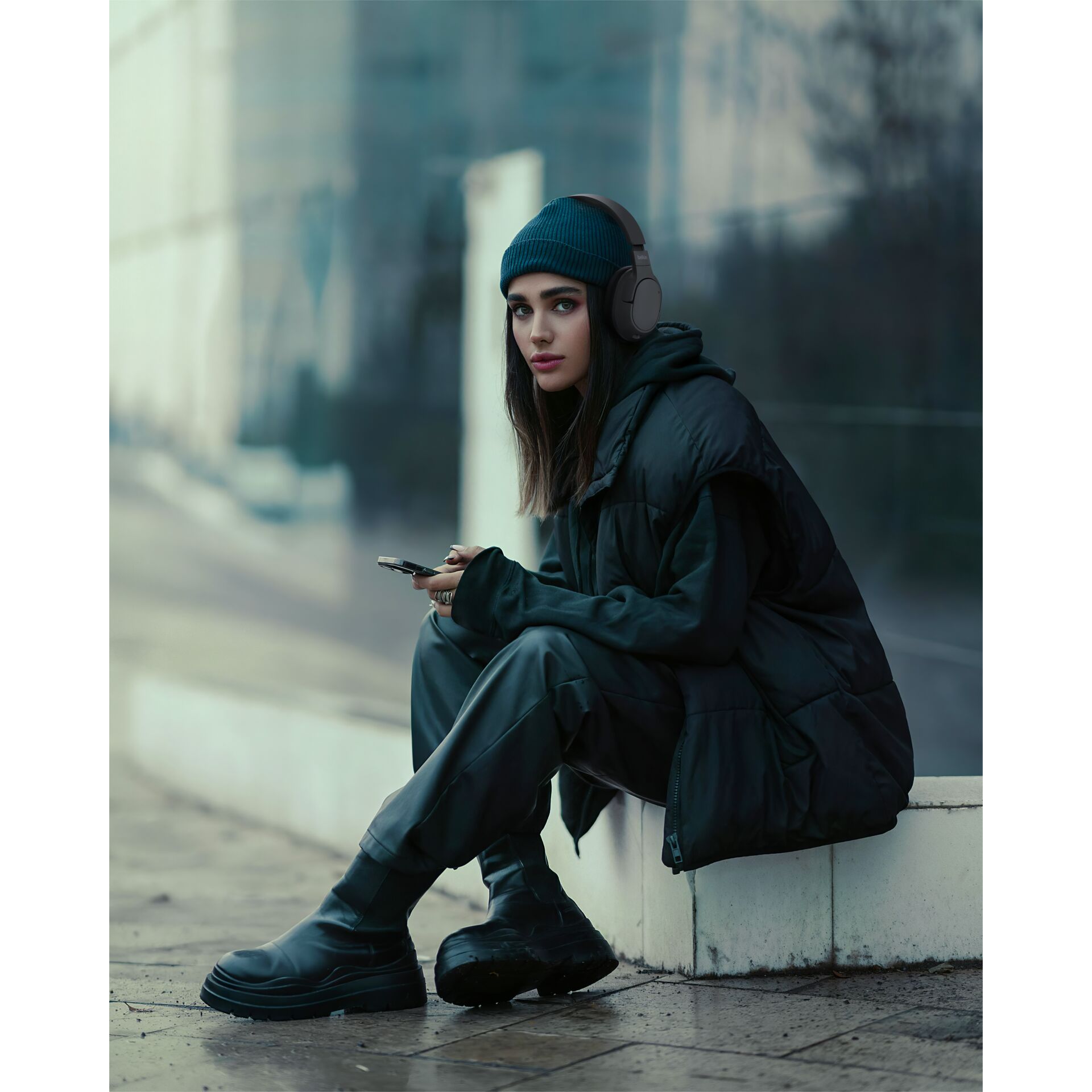 Person, Sitzen, Kopf, Gesicht, Mantel