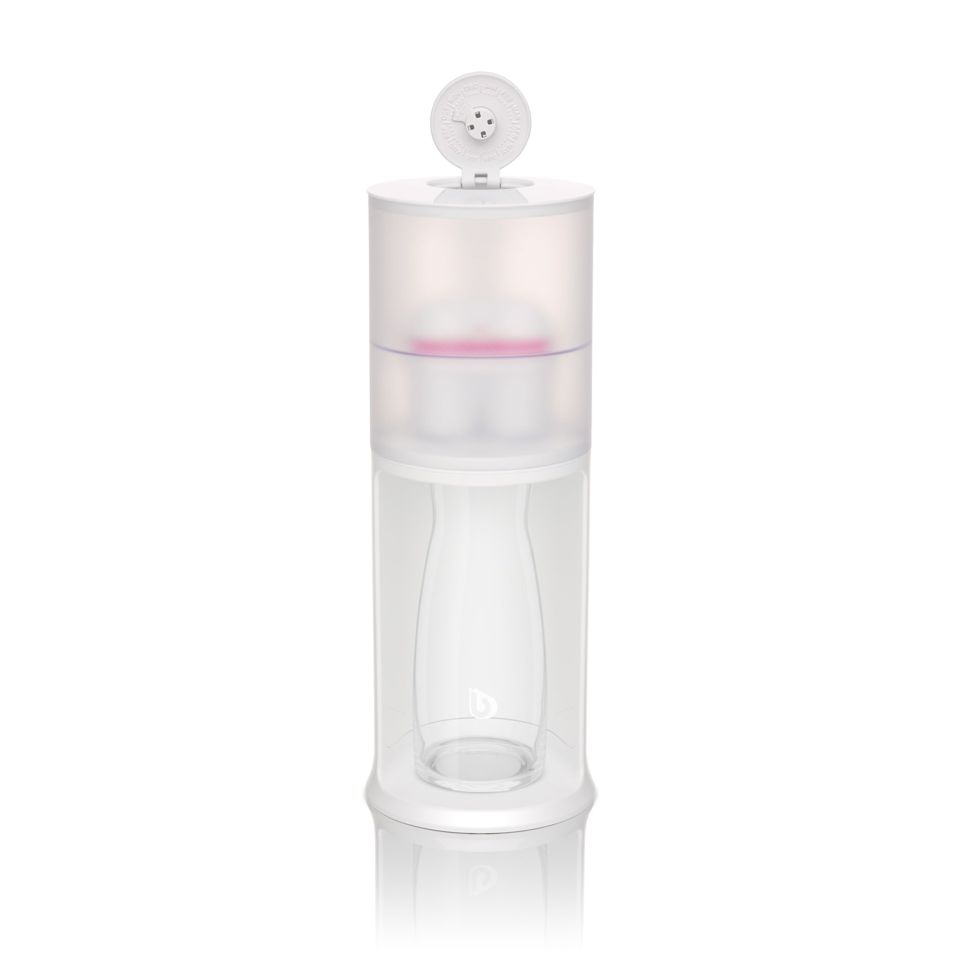 Nagellackentferner, Schraubverdeckter Spender, Dampfergriff, Transparente Flasche, Pumpenspender