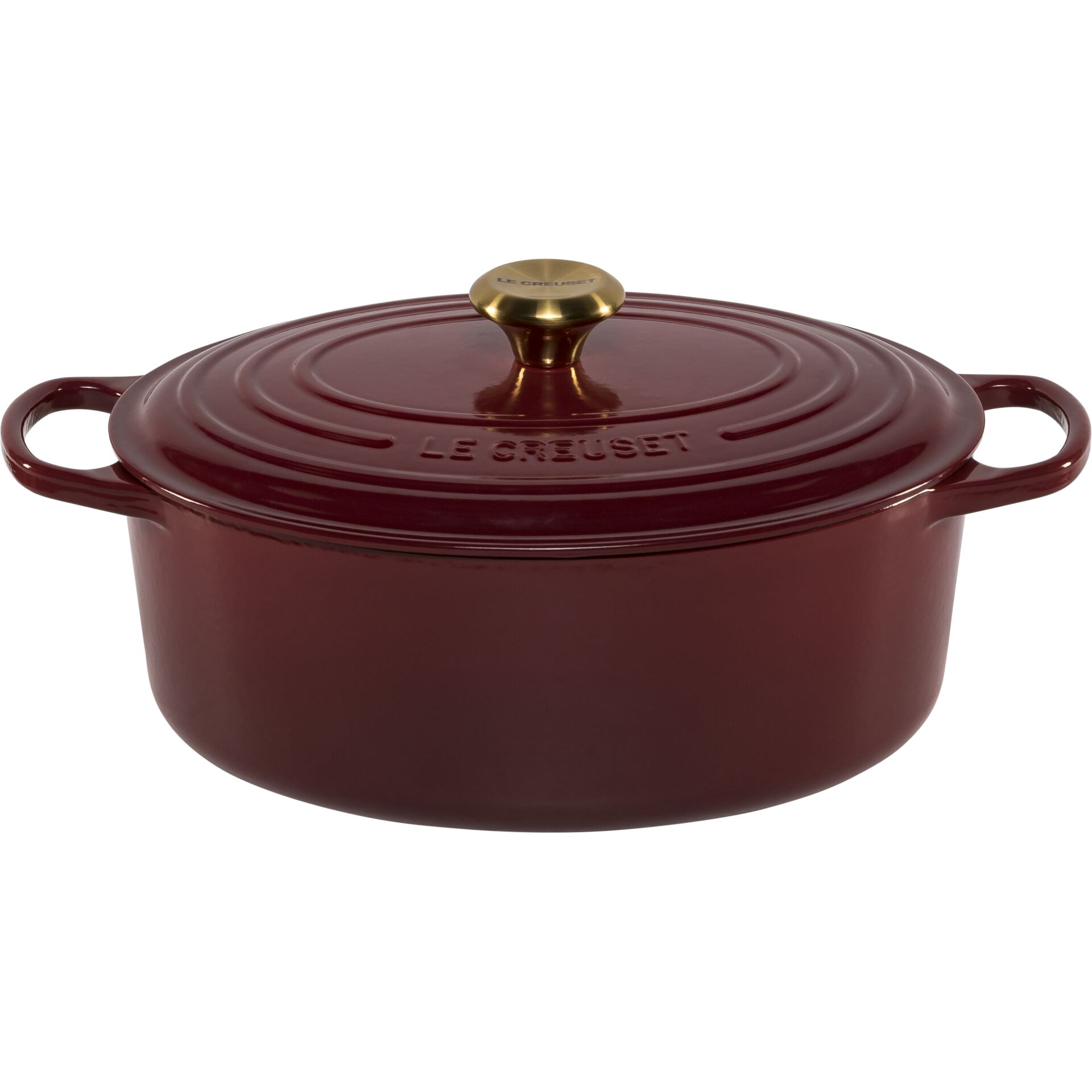 Le Creuset Signature Bräter  oval 31 cm garnet
