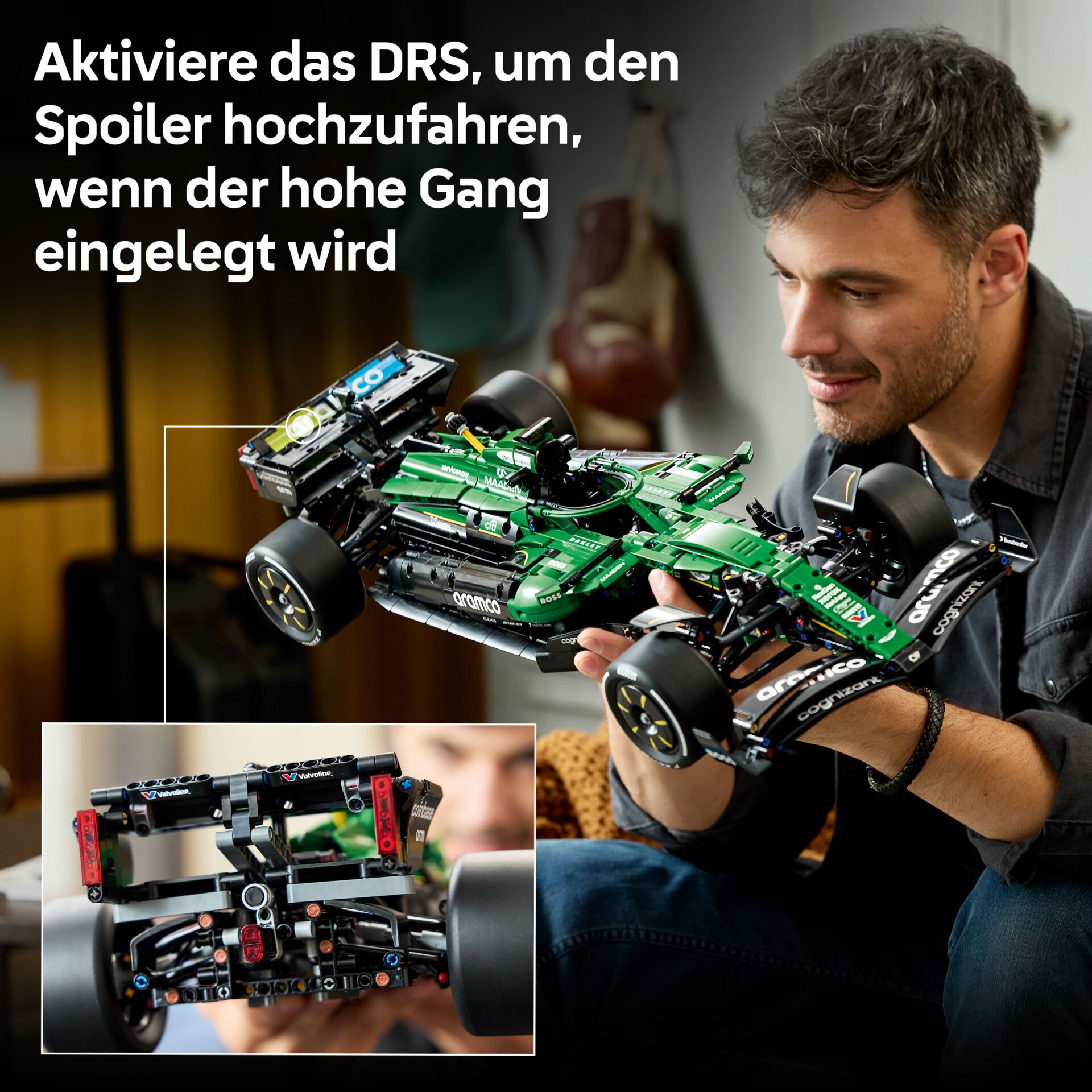 Rennwagen, Konstruktion, LEGO Technik, grün, Modellauto