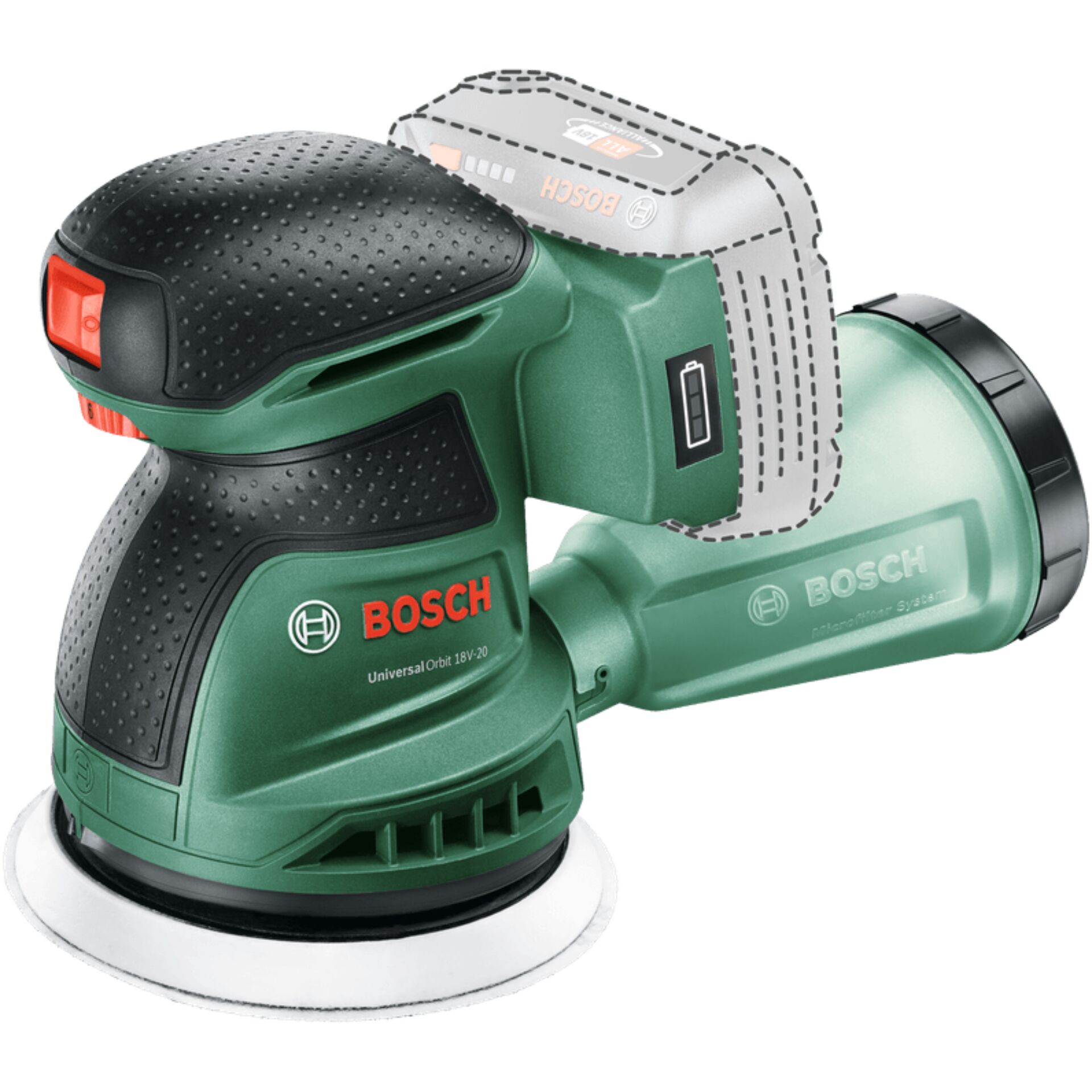 Bosch UniversalOrbit 18V-20  Exzenterschleifer