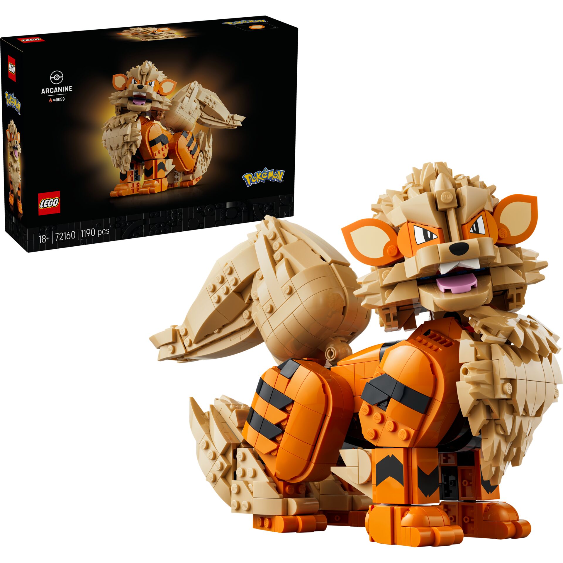 LEGO, Pokemon, Arcanine, Baustein, Tier