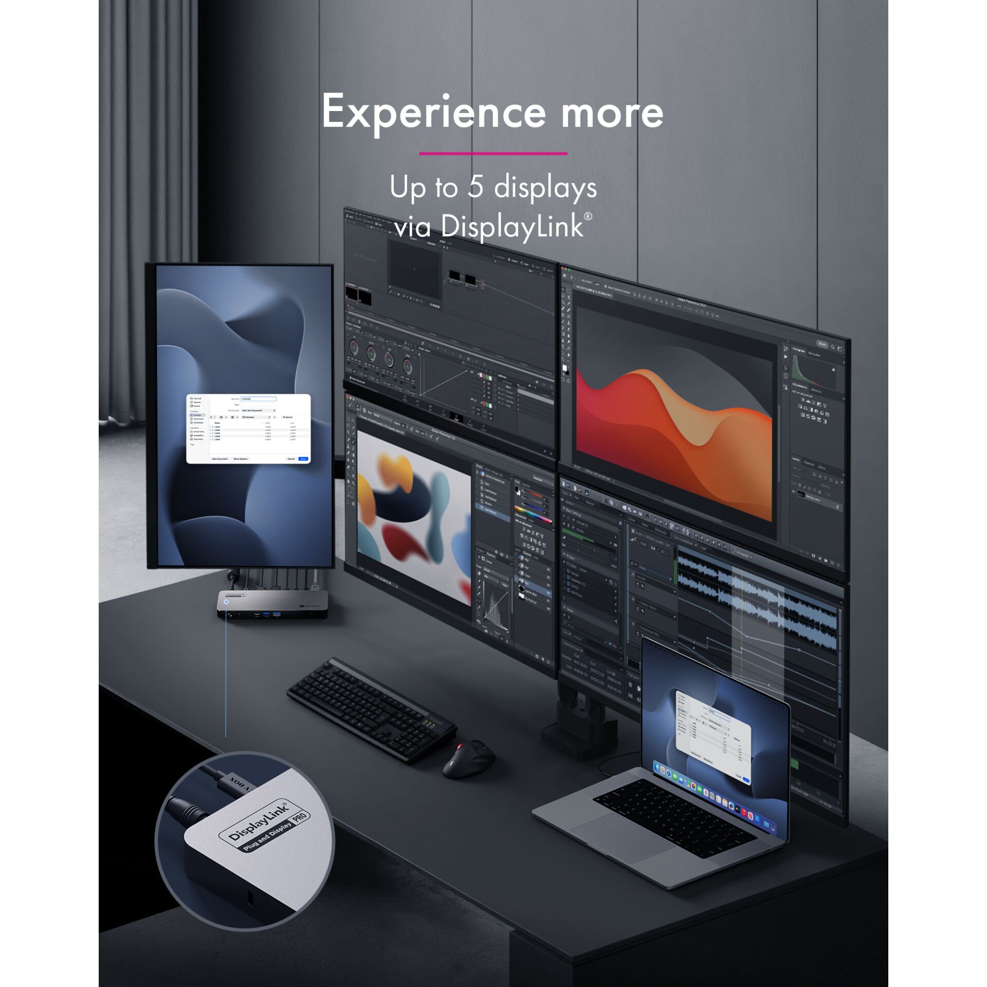 Monitor, Display, Multi-Monitor, Docking-Station, USB-C