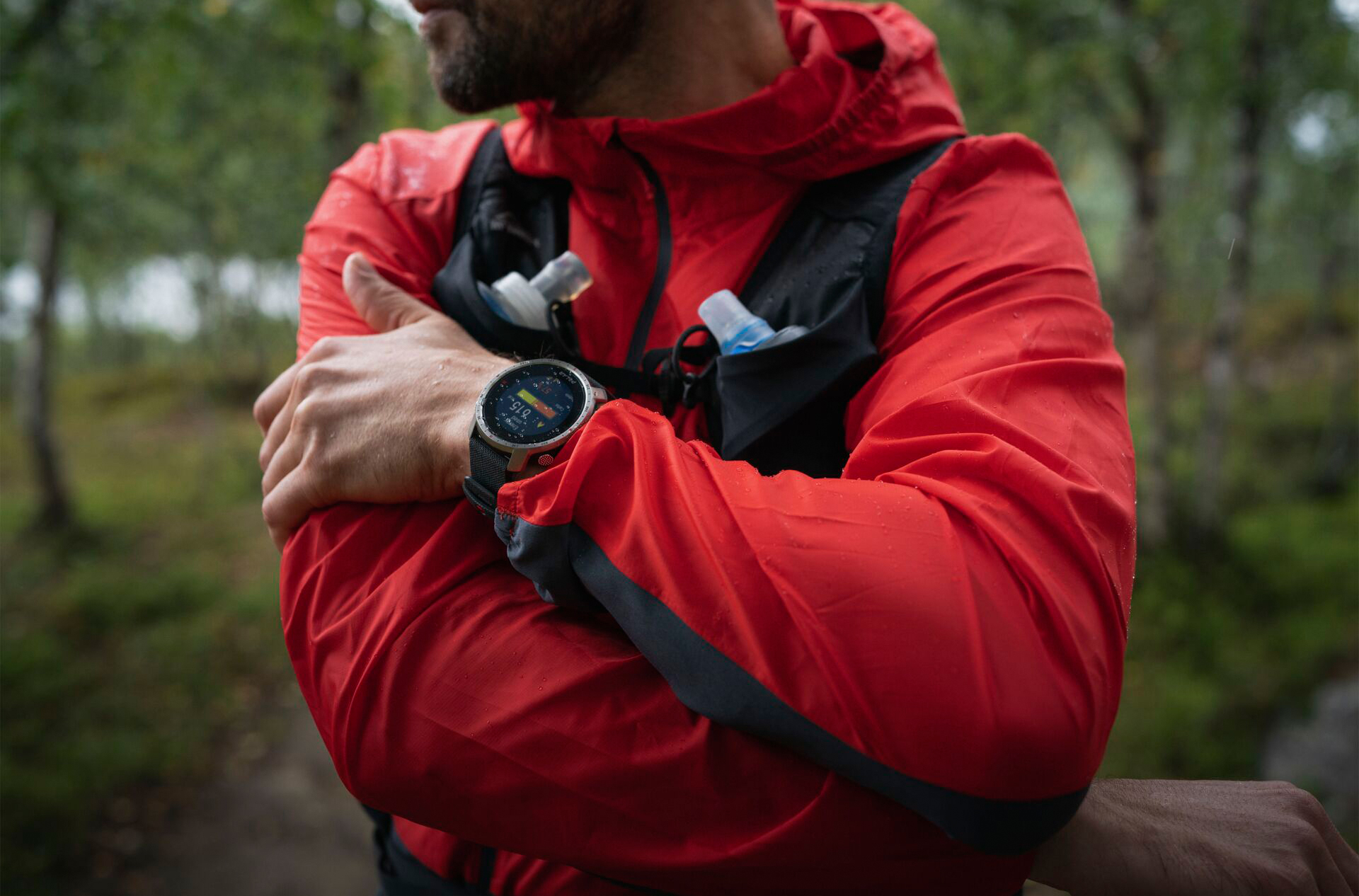 Uhren, Smartwatch, Outdoor, Jogger, Rot