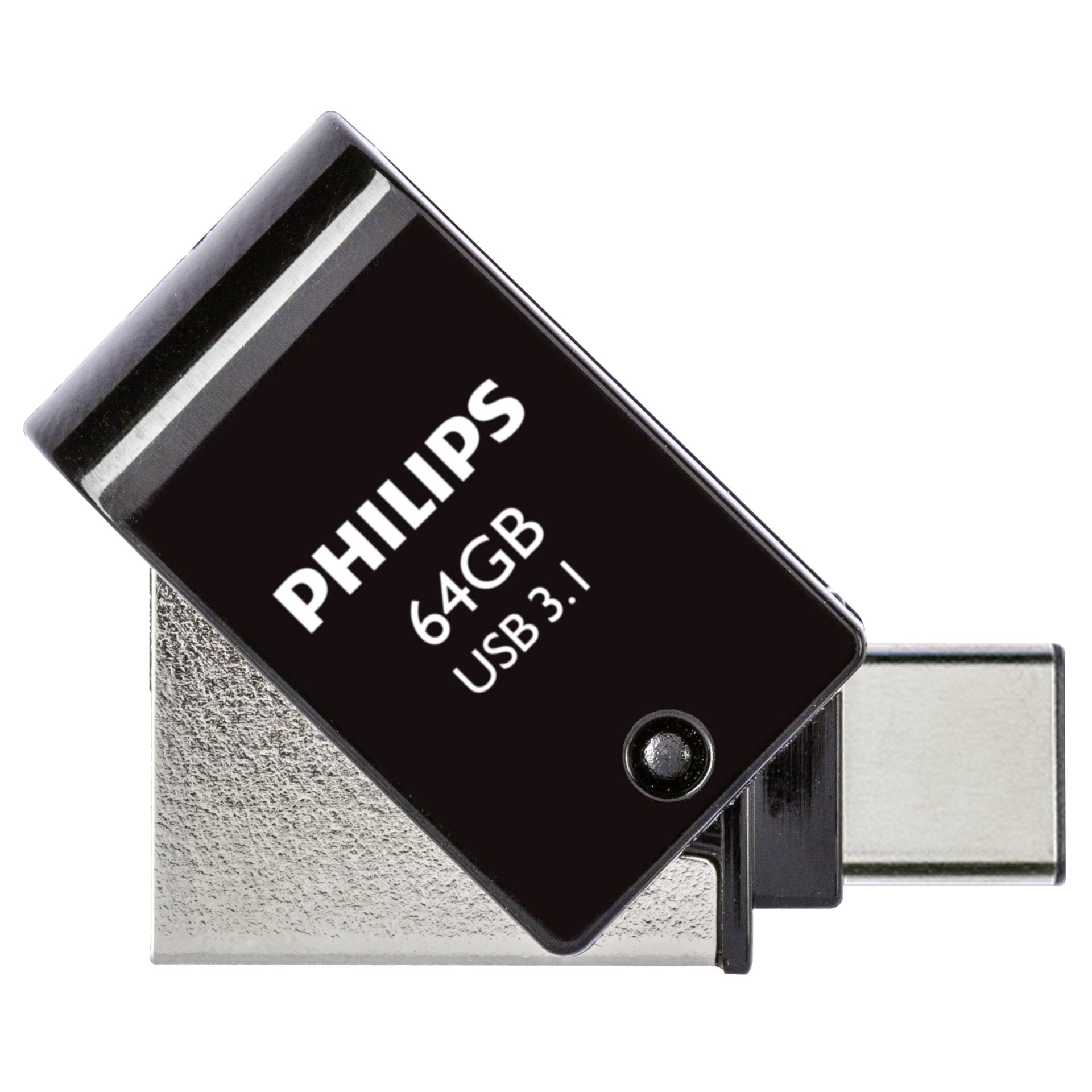 Philips 2 in 1 OTG          64GB  USB 3.1 + USB C Midnight Black