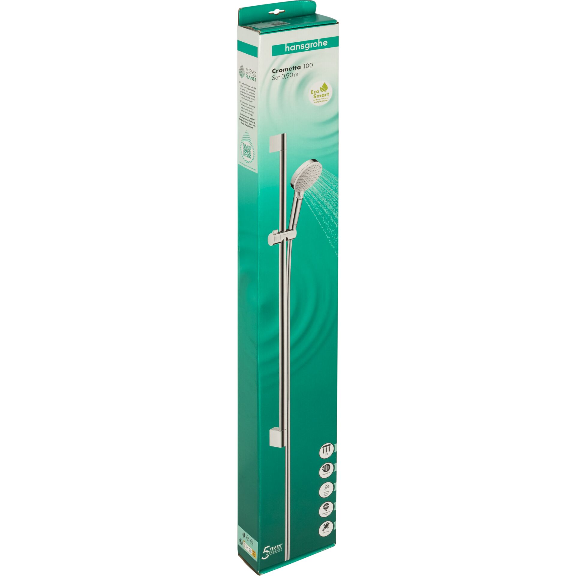 Hansgrohe Brausenset Crometta Vario EcoSmart, 90cm weiß/chrom Drinnen, Pinsel, Werkzeug, Badezimmer, Zimmer, Drinnen, Pinsel, Werkzeug, Badezimmer, Zimmer
