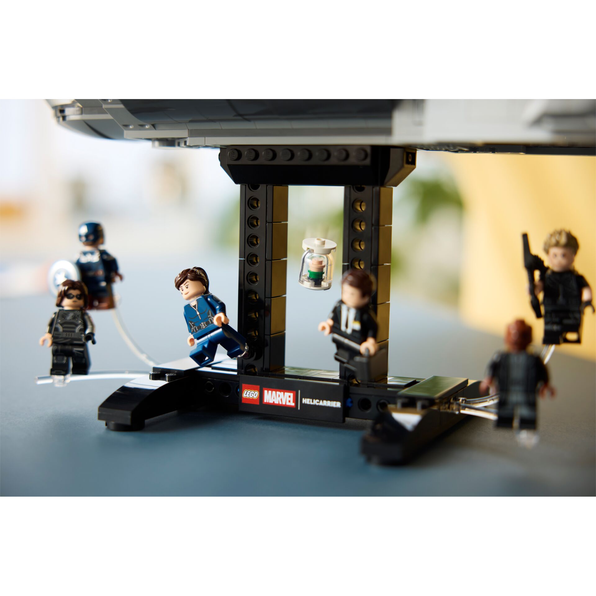 Lego, Marvel, Helicarrier, Minifigures, Szene