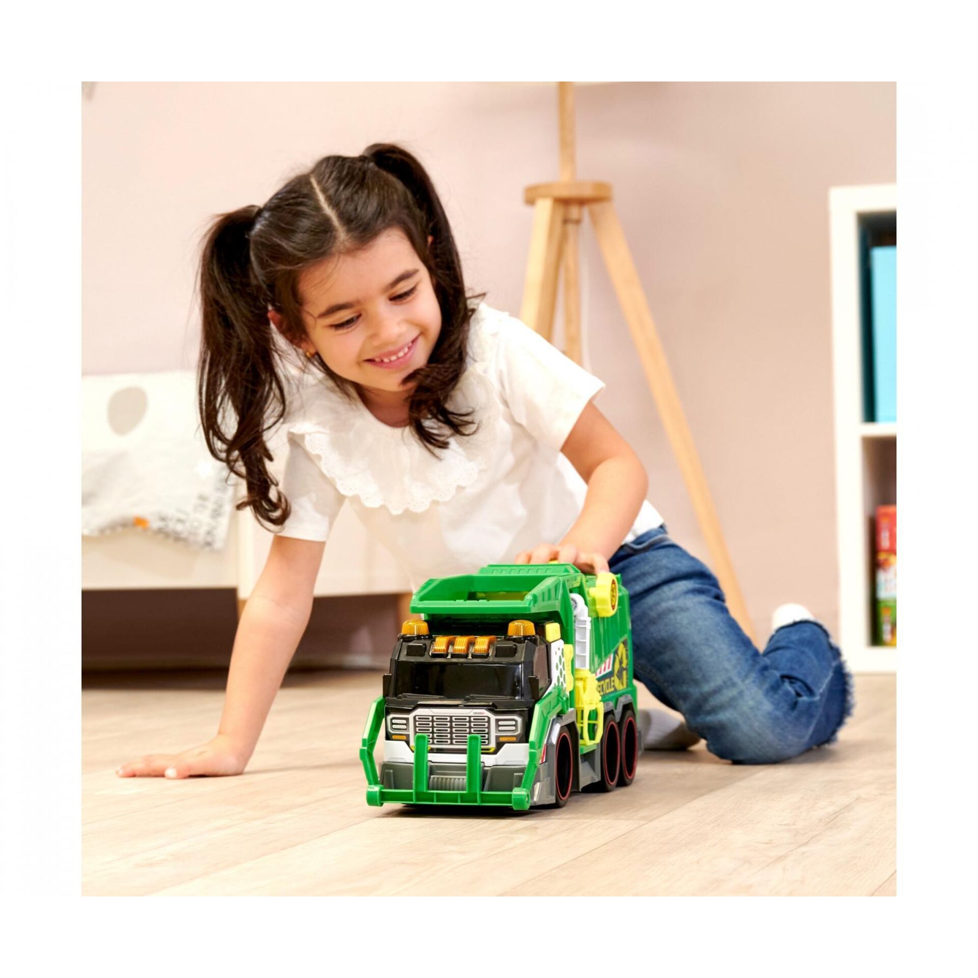 Spielzeugtruck, Gelbgrün, Kinderzimmer-Spielzeug, Robustes Spielzeug, LKW-Modell