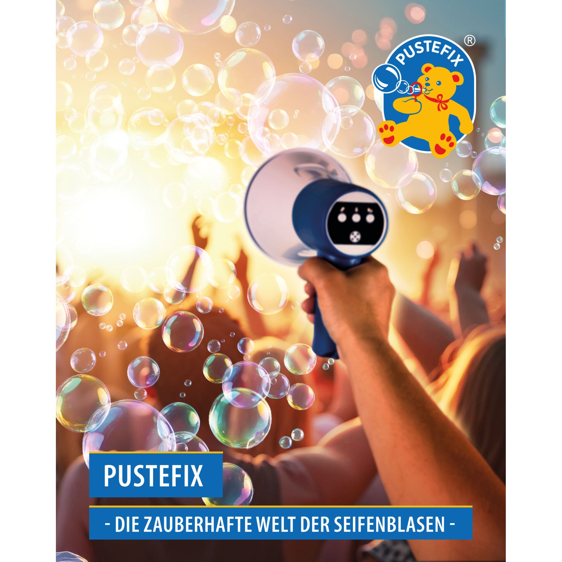 Seifenblasen, Blaster, Sprühgerät, Kinderseite, Pustefix