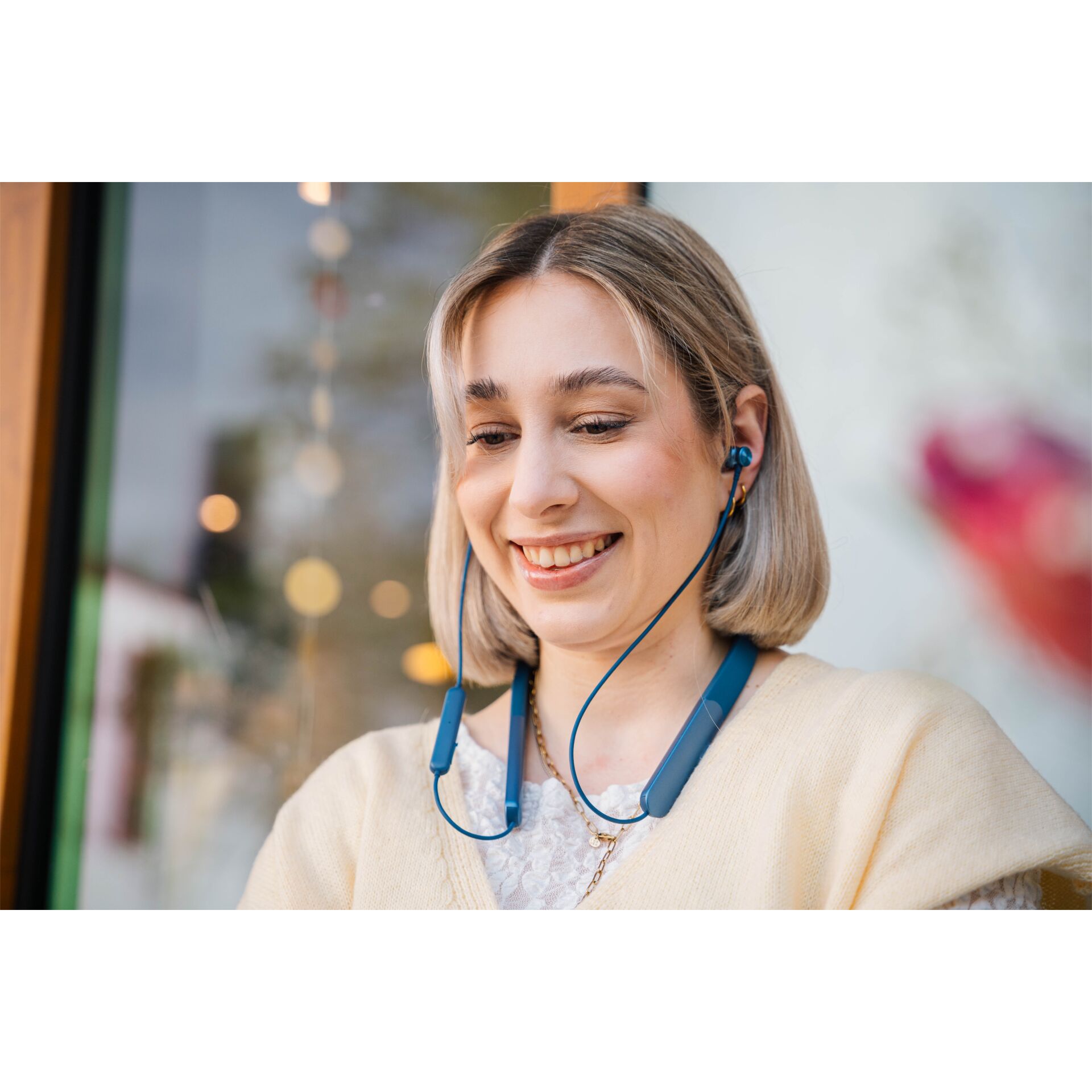 Kopfhörer, Nackenband, Bluetooth, In-Ear, Headset
