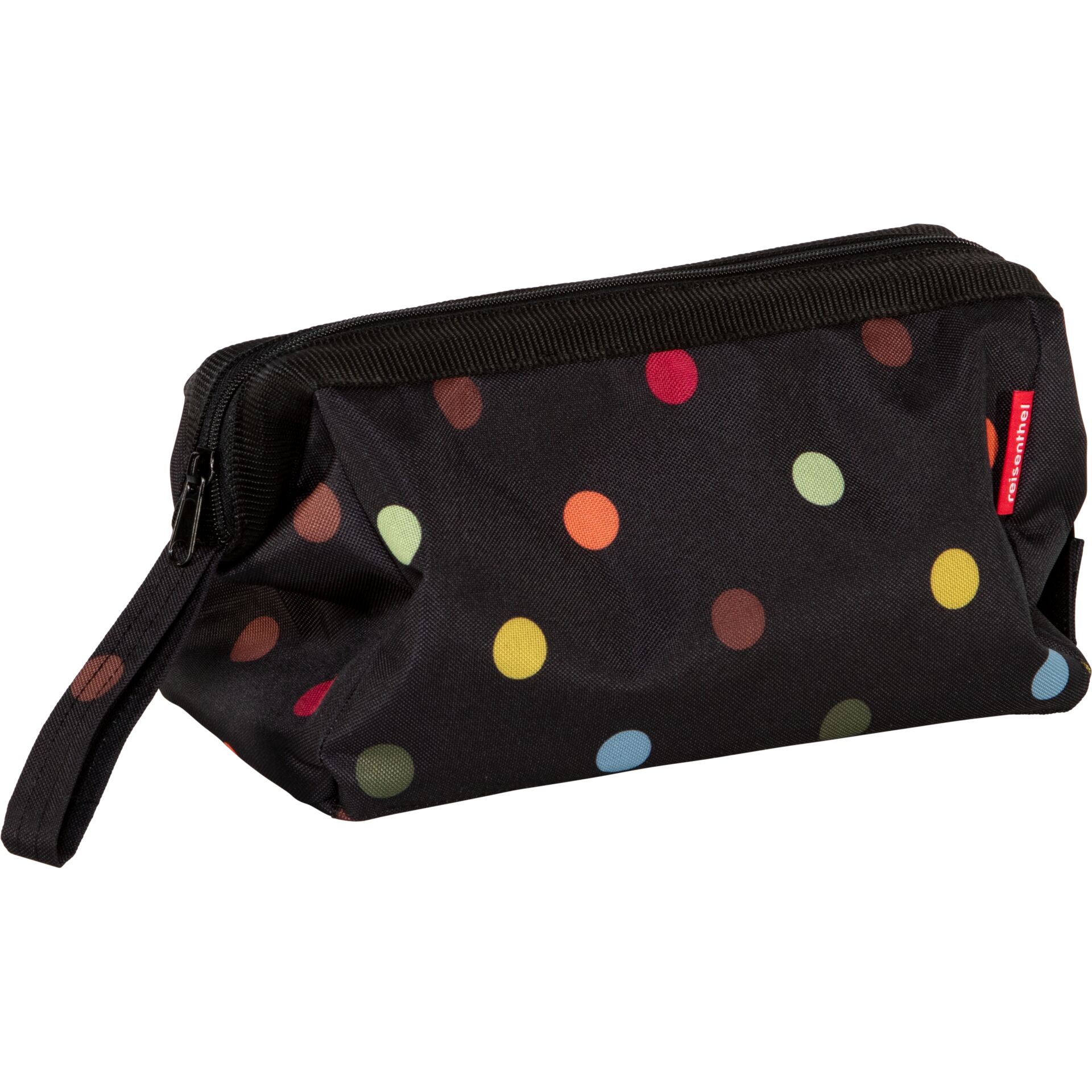Kosmetik Tasche, Tasche, Punktmuster, Reißverschluss, Stofftasche